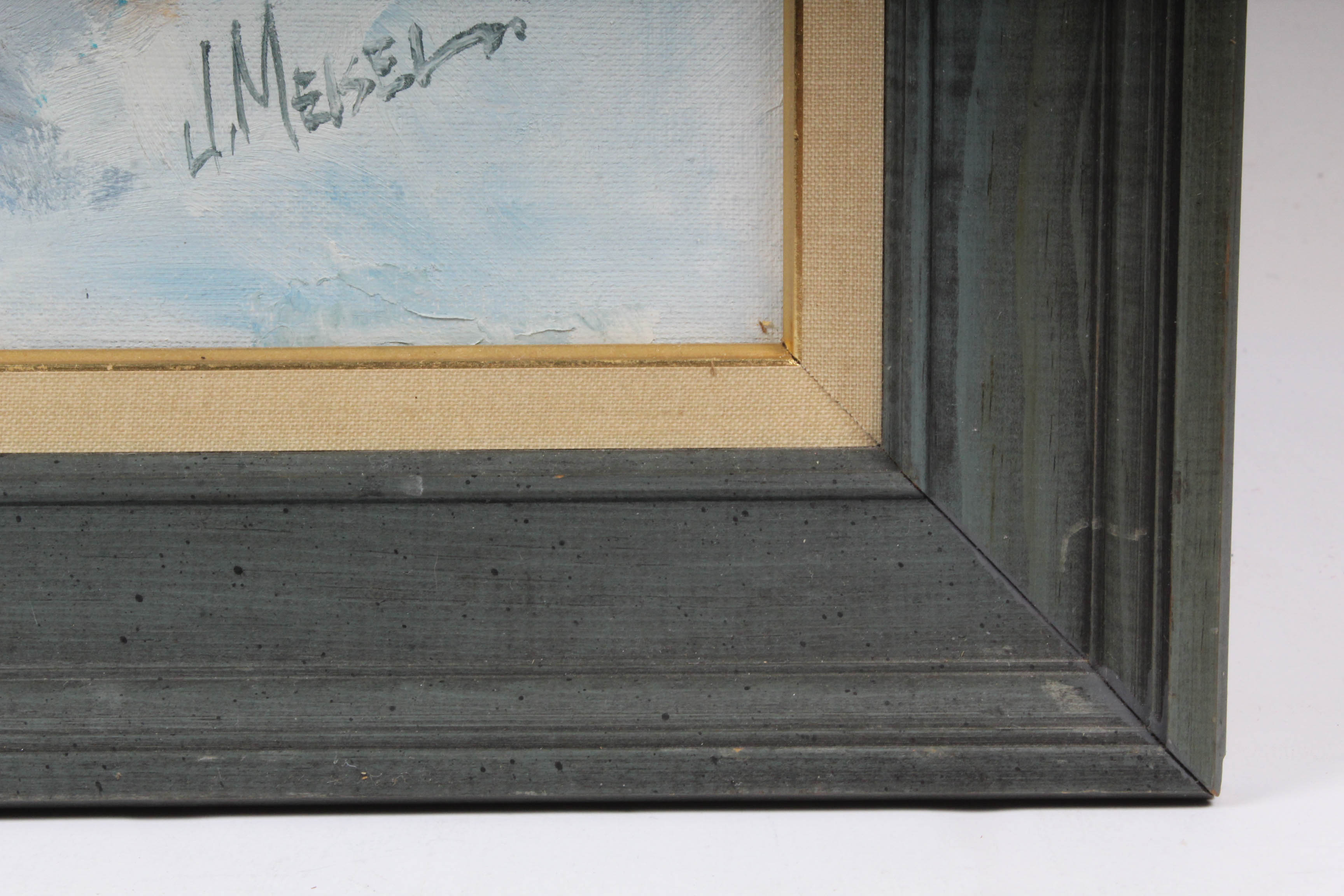 Jeanne Meisel Winter Landscape Oil Painting