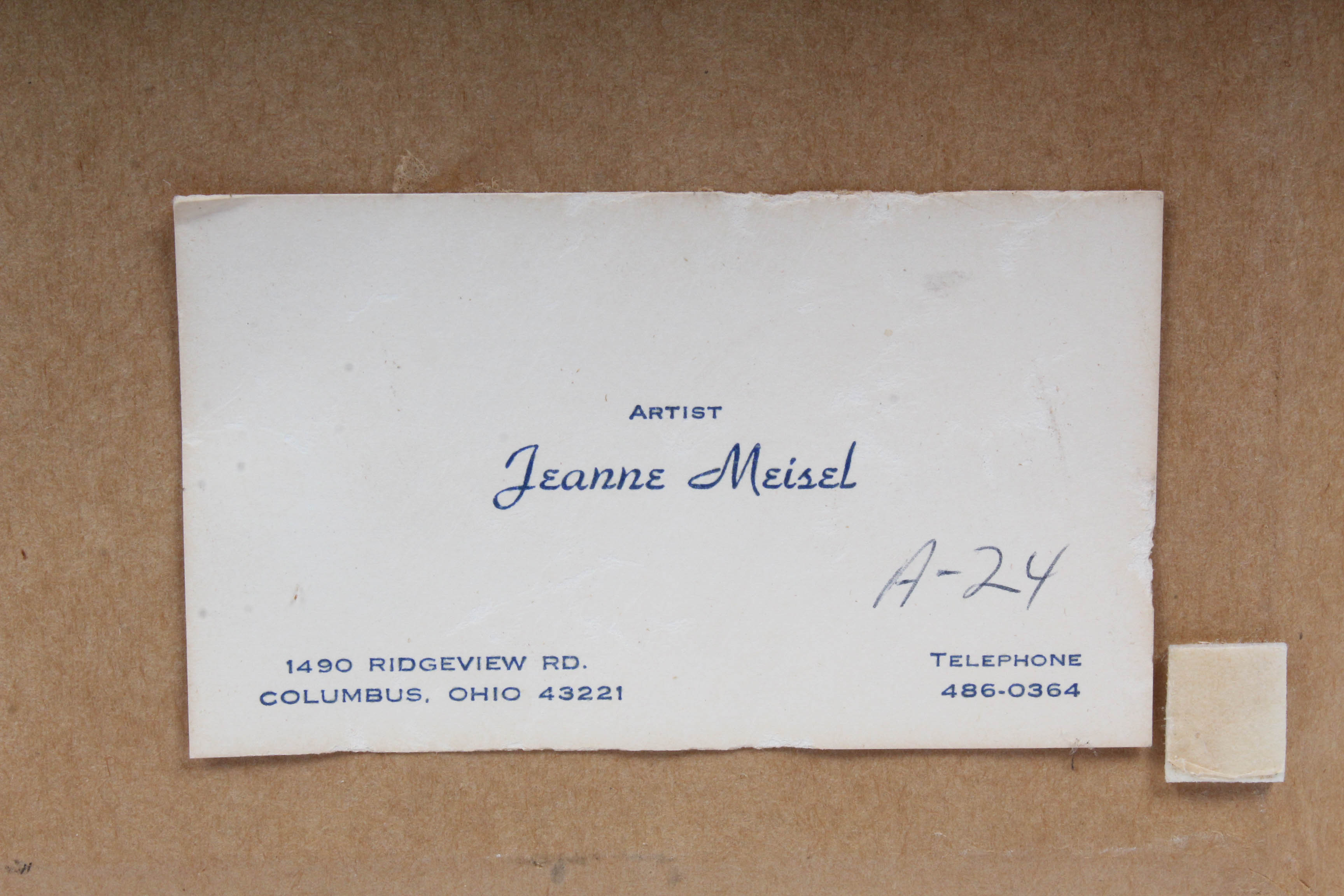 Jeanne Meisel Winter Landscape Oil Painting