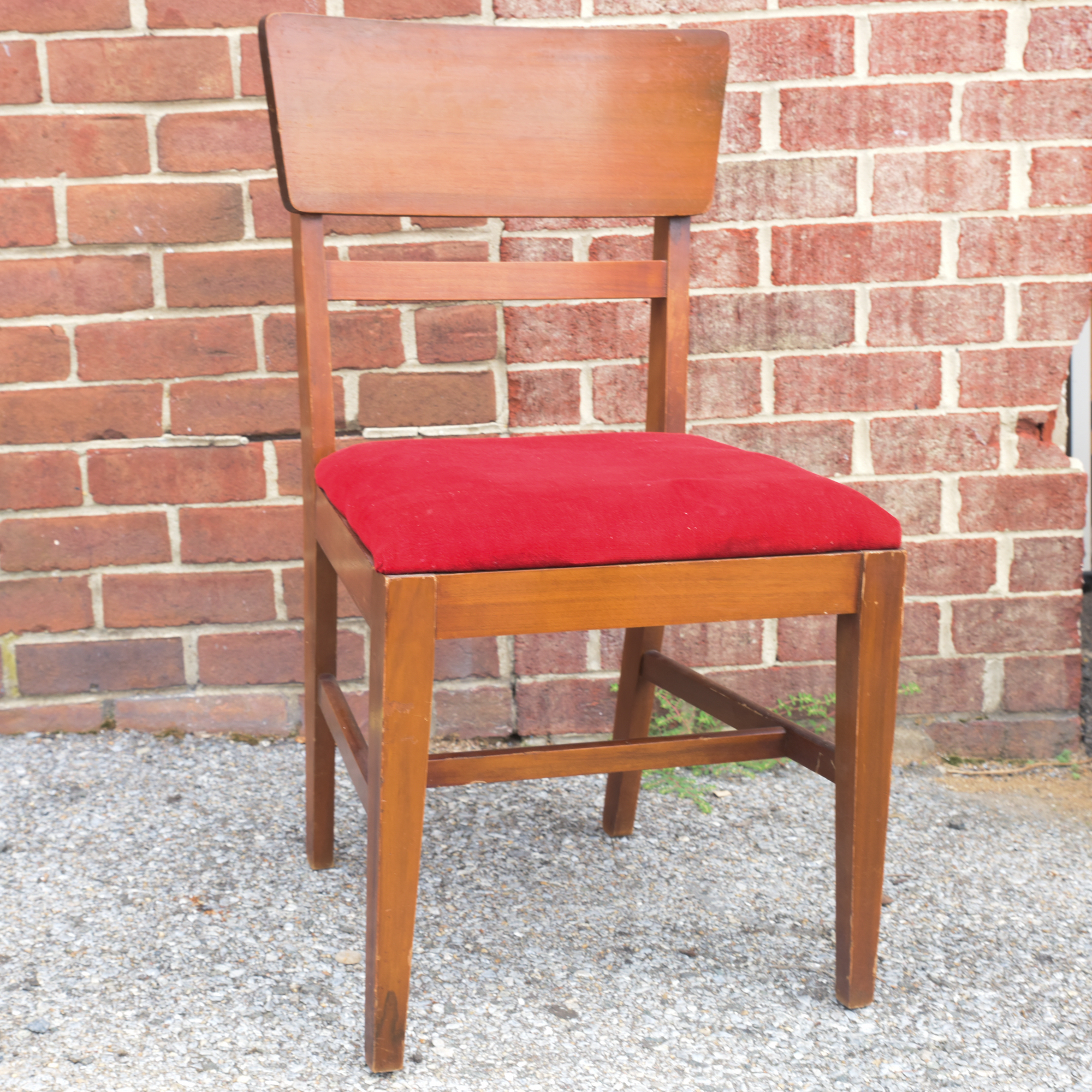 Mid Century Modern Walnut Dining Chair Set