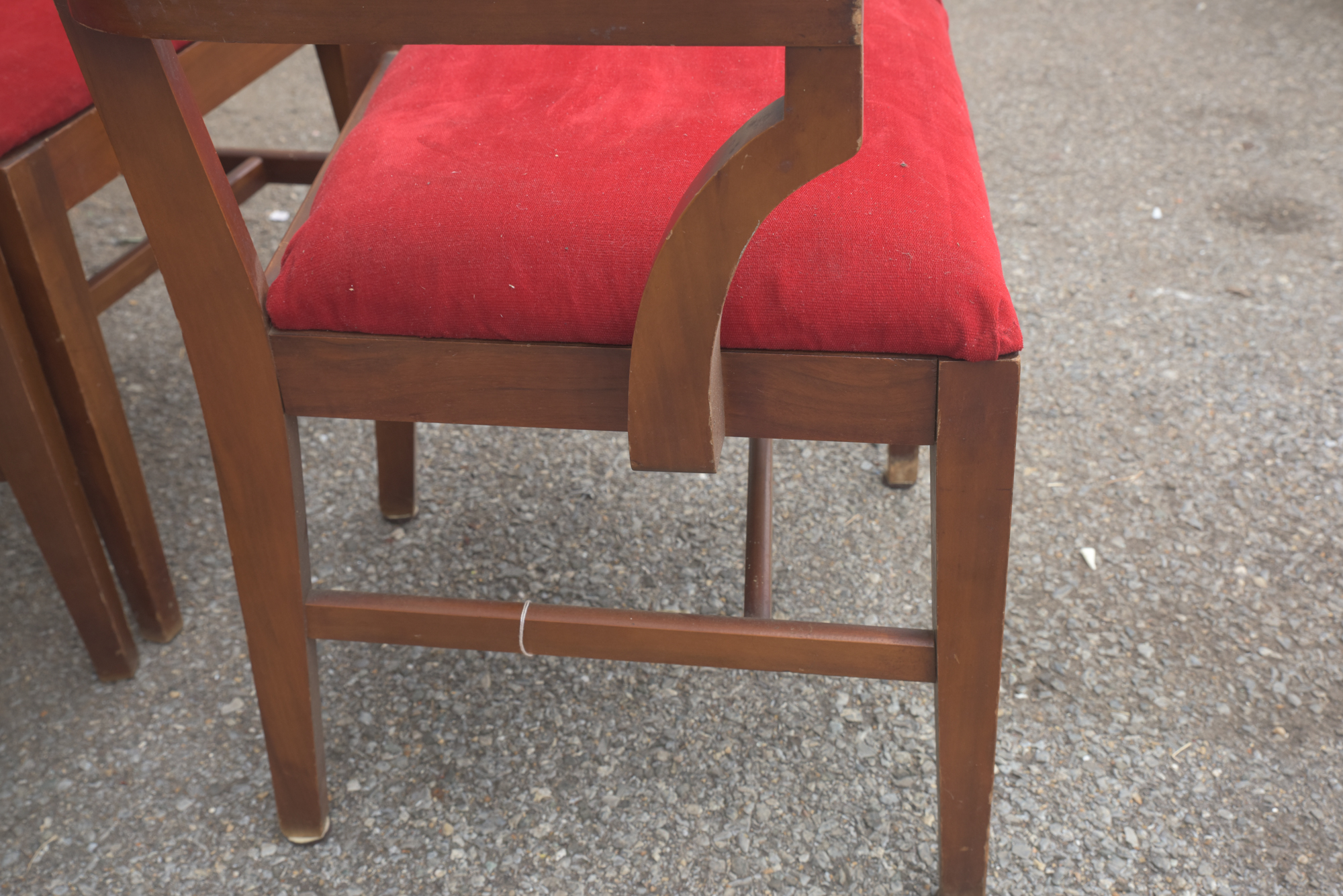 Mid Century Modern Walnut Dining Chair Set
