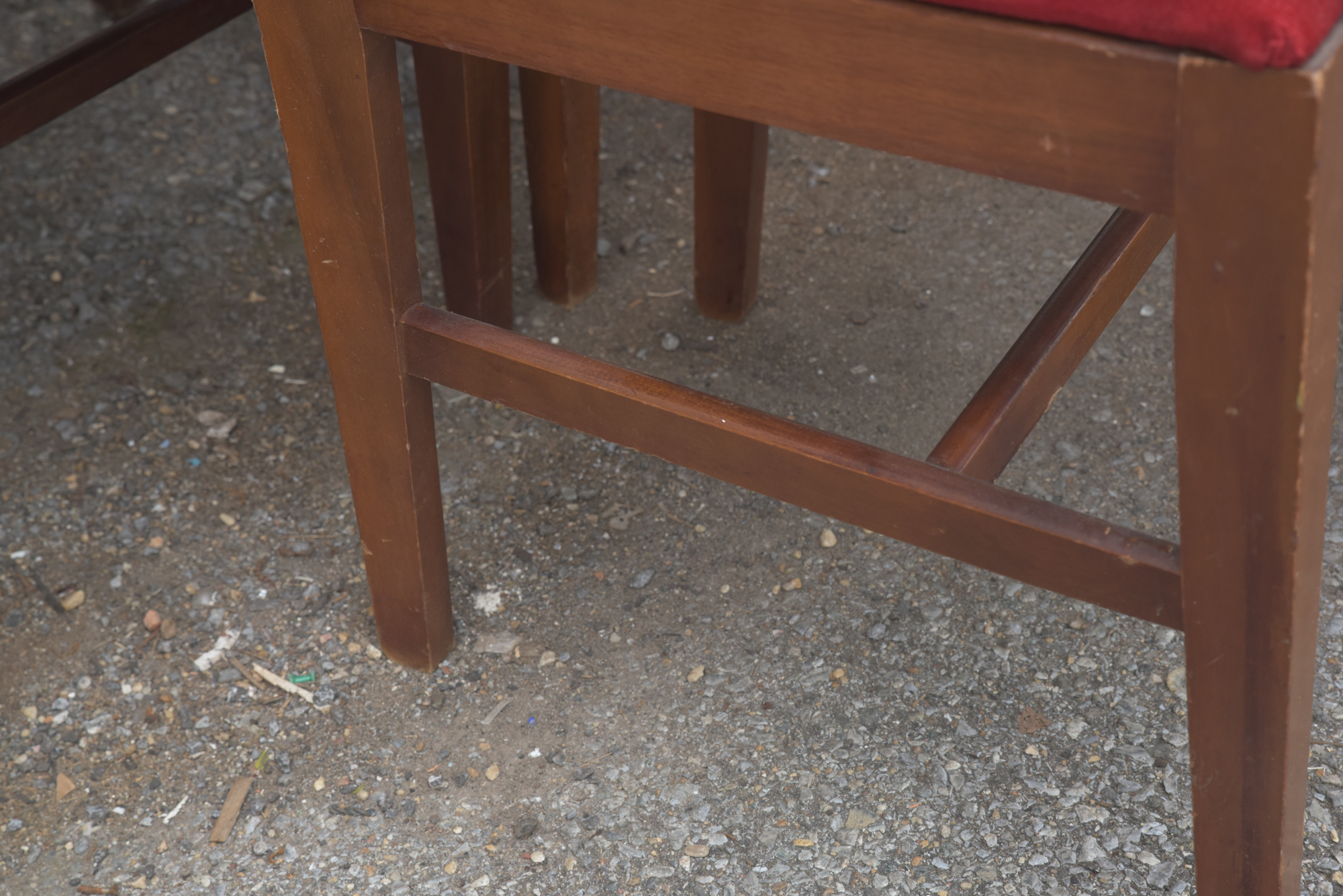 Mid Century Modern Walnut Dining Chair Set