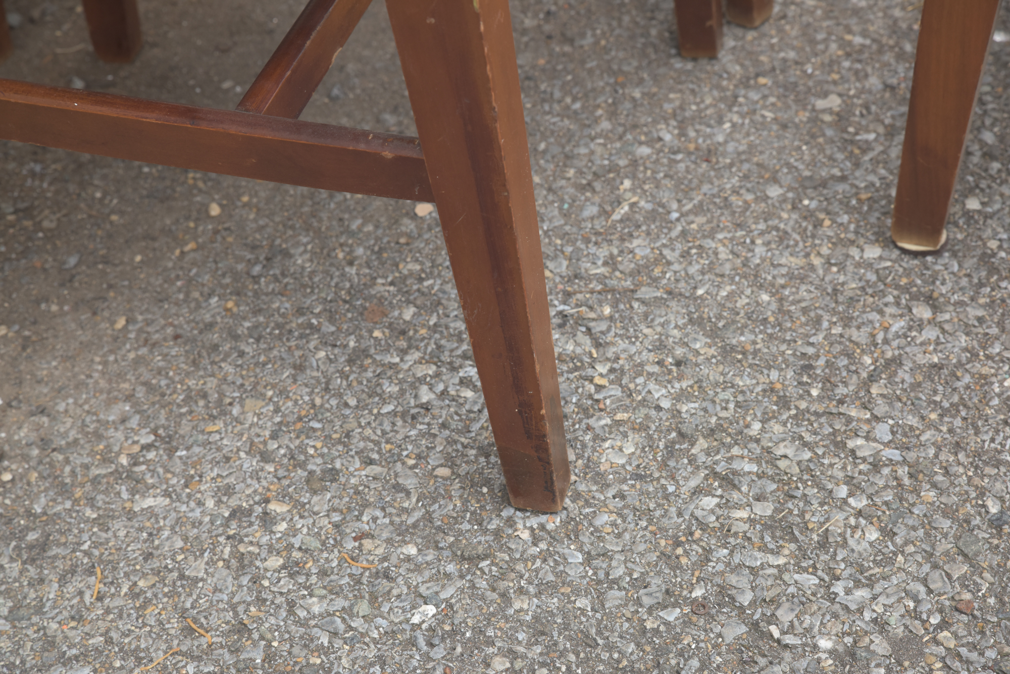 Mid Century Modern Walnut Dining Chair Set