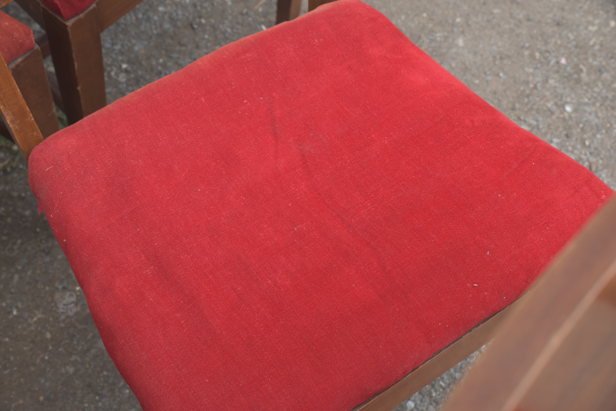 Mid Century Modern Walnut Dining Chair Set