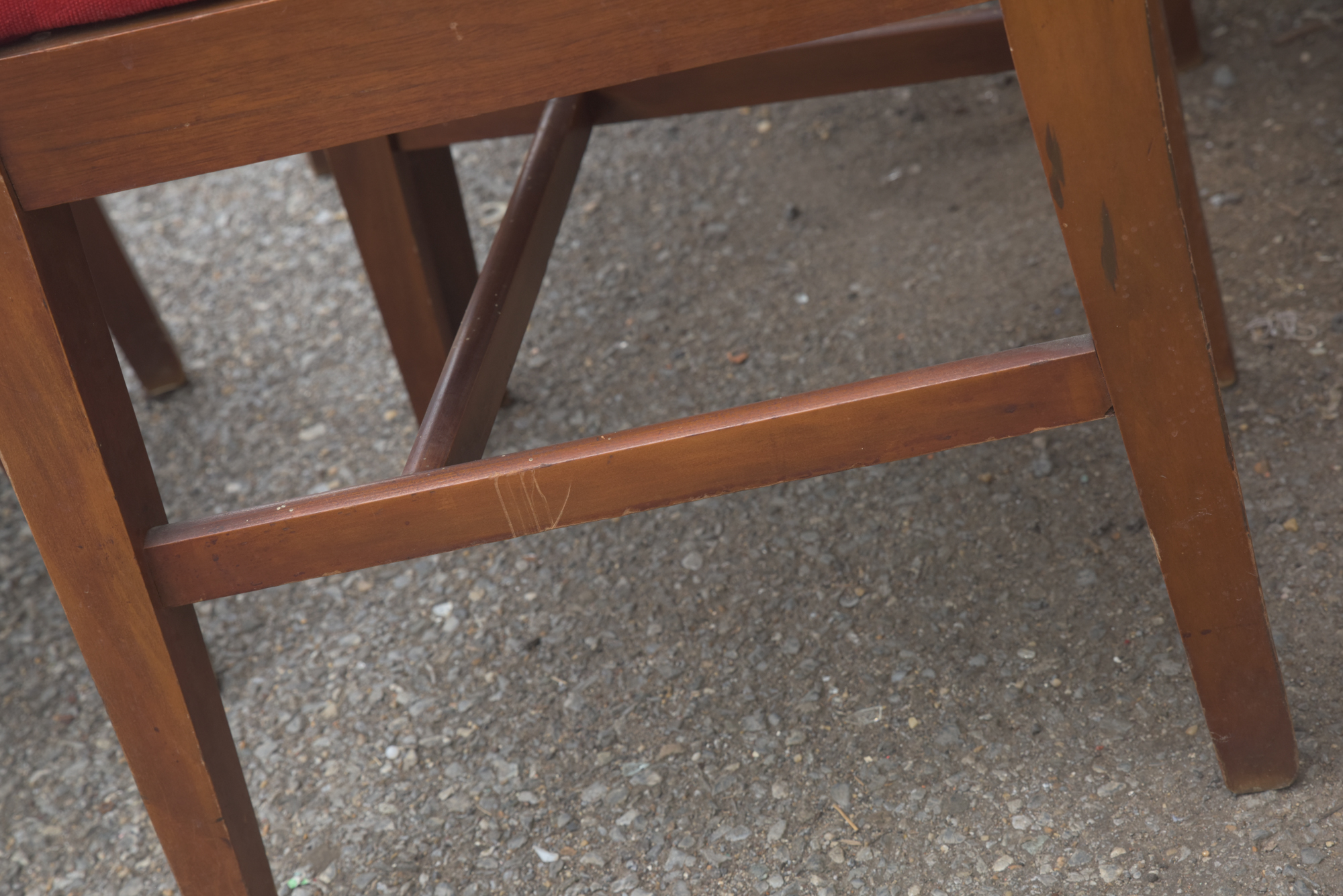 Mid Century Modern Walnut Dining Chair Set