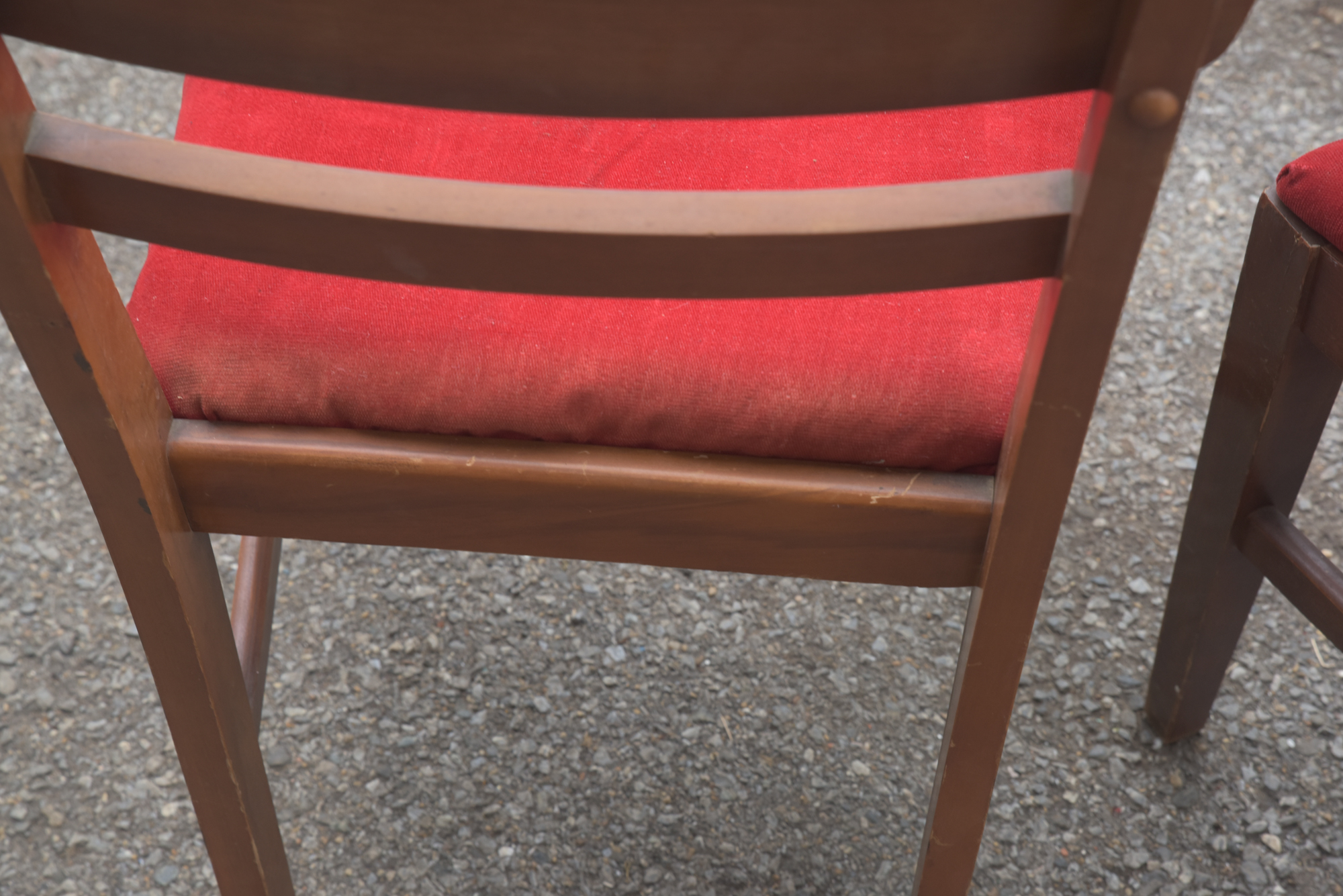 Mid Century Modern Walnut Dining Chair Set