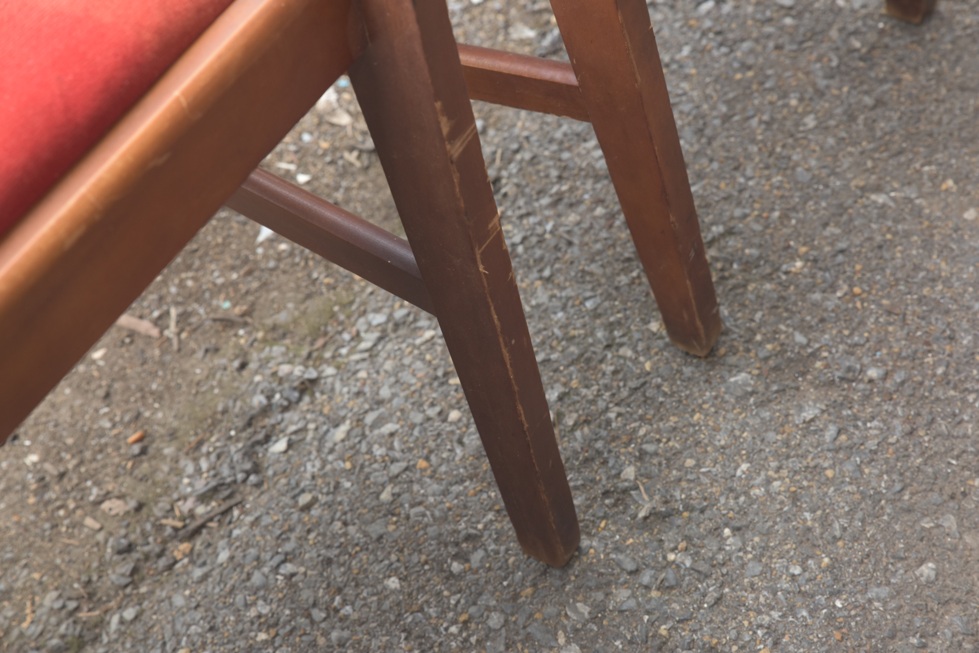 Mid Century Modern Walnut Dining Chair Set