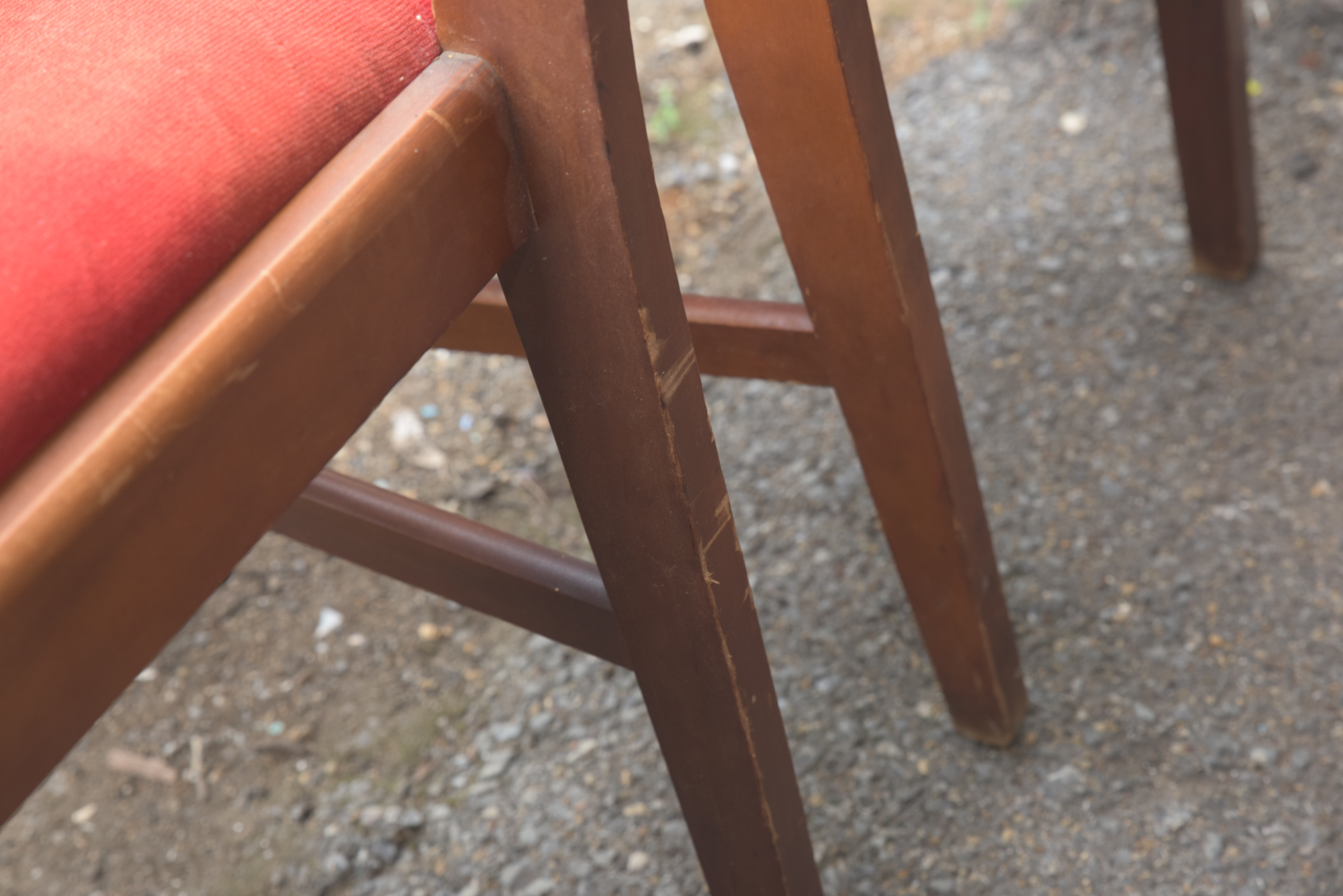 Mid Century Modern Walnut Dining Chair Set