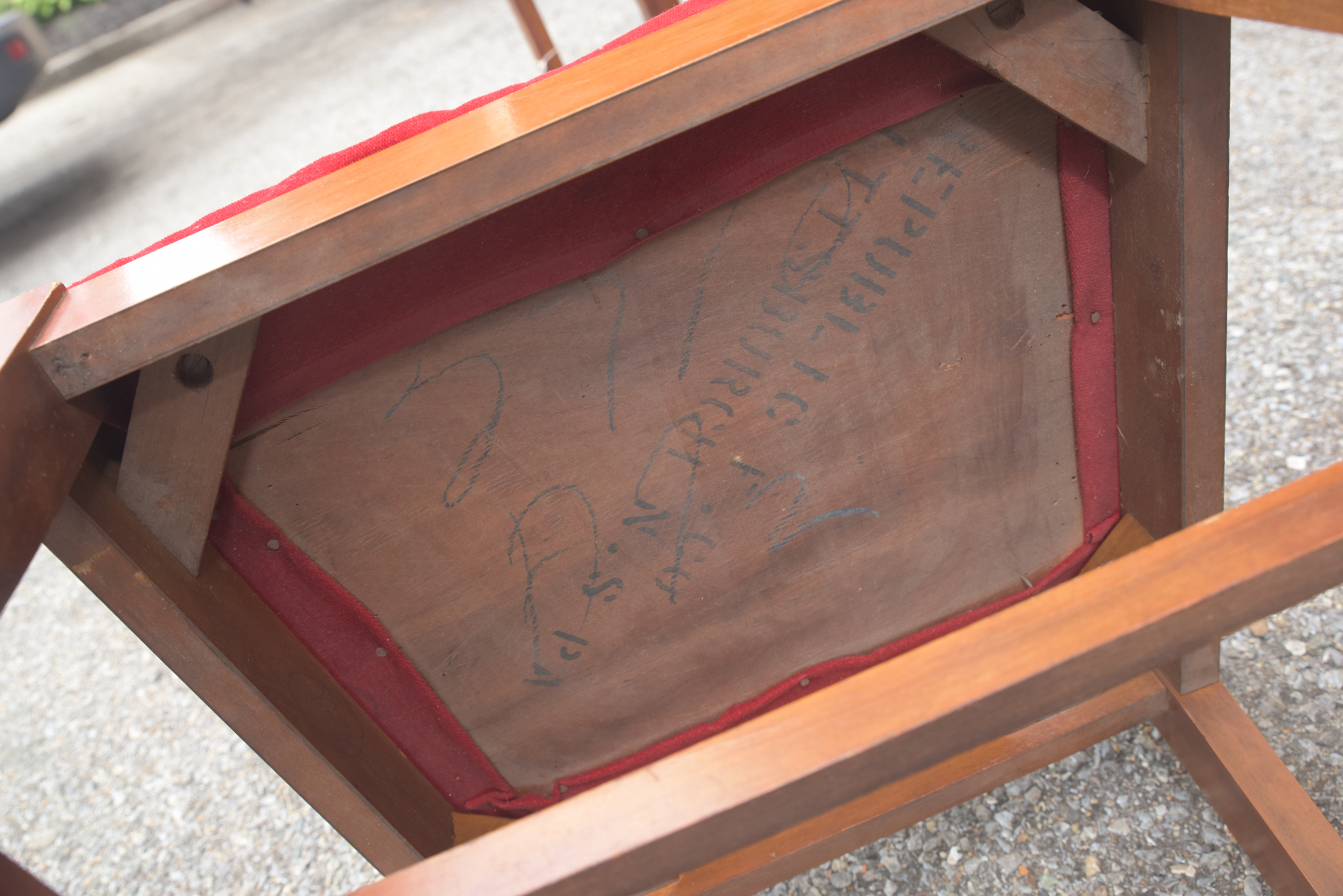 Mid Century Modern Walnut Dining Chair Set