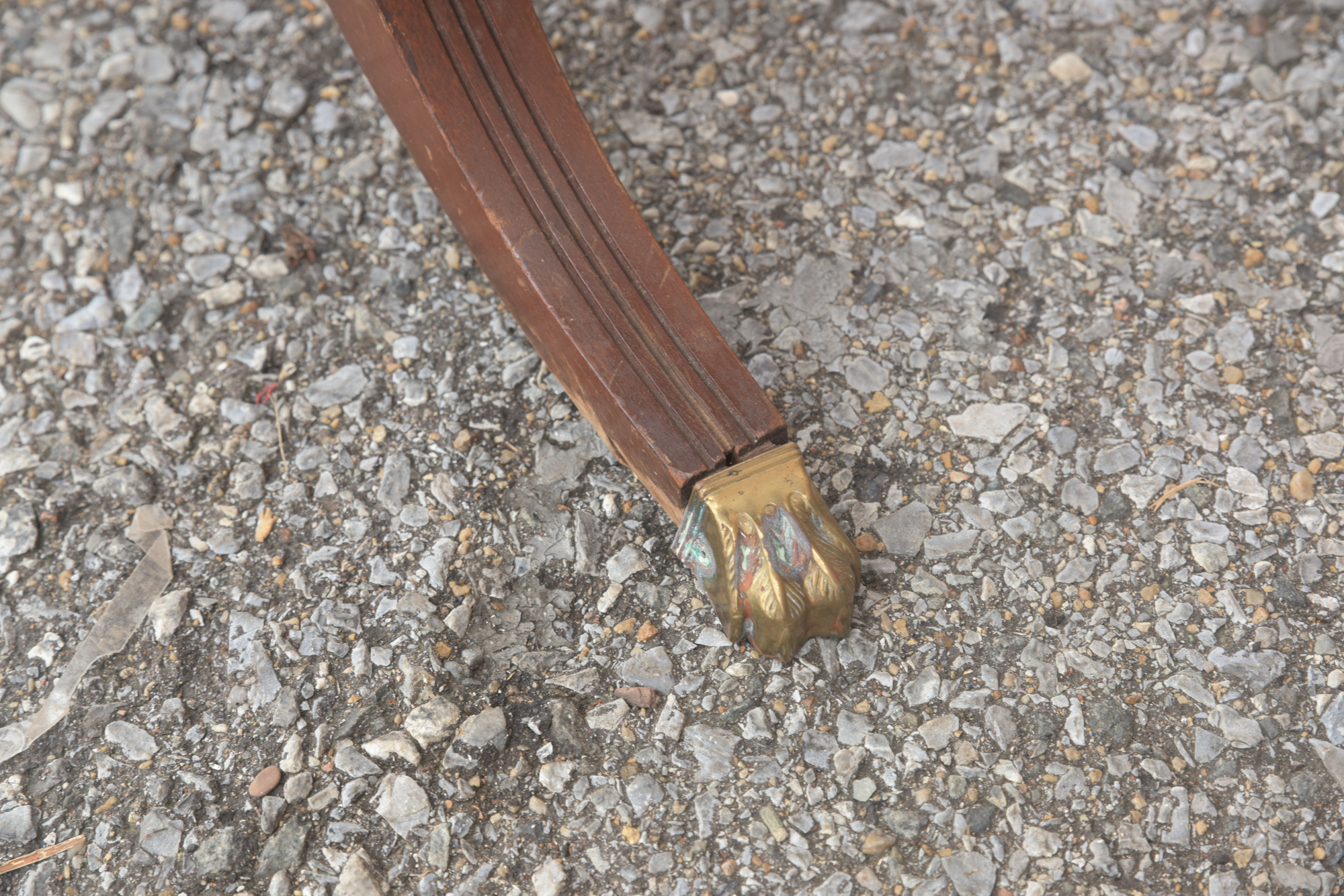 Vintage Duncan Phyfe Style Mahogany Drum Table by Hathaway's
