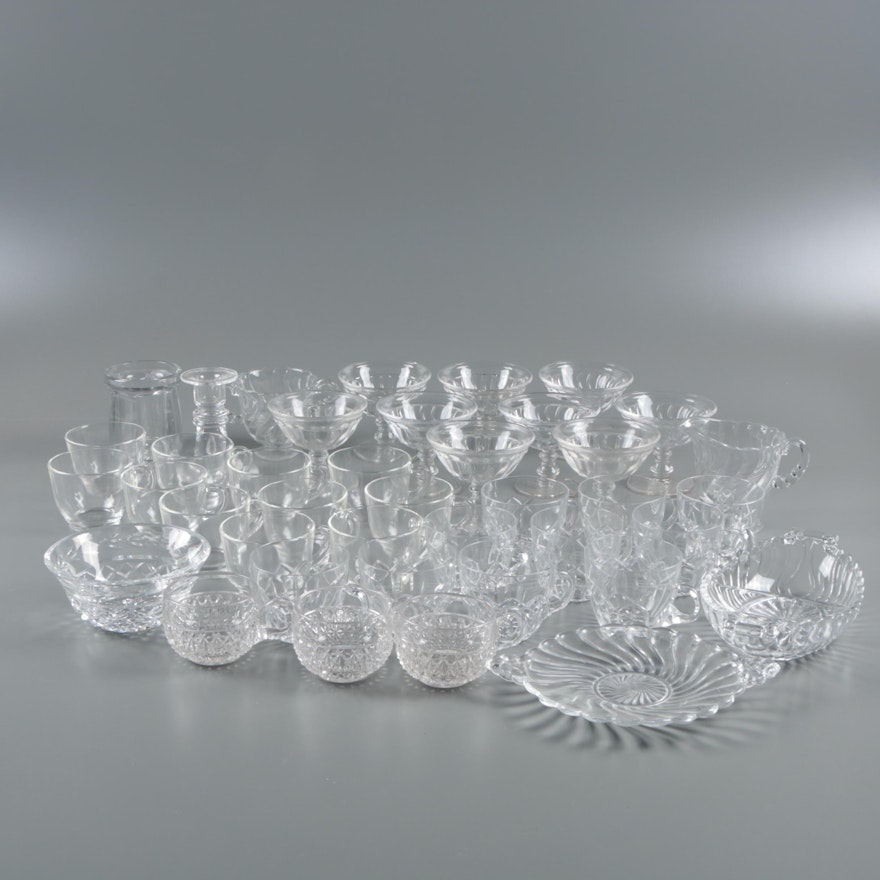 Waterford Crystal "Glandore" Bowl and Glass Tableware