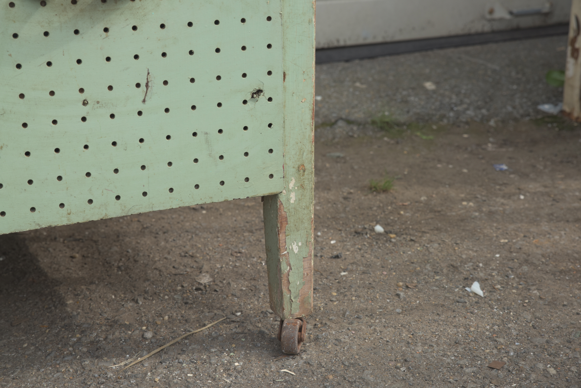 Mint Green Painted Hoosier Cabinet Base