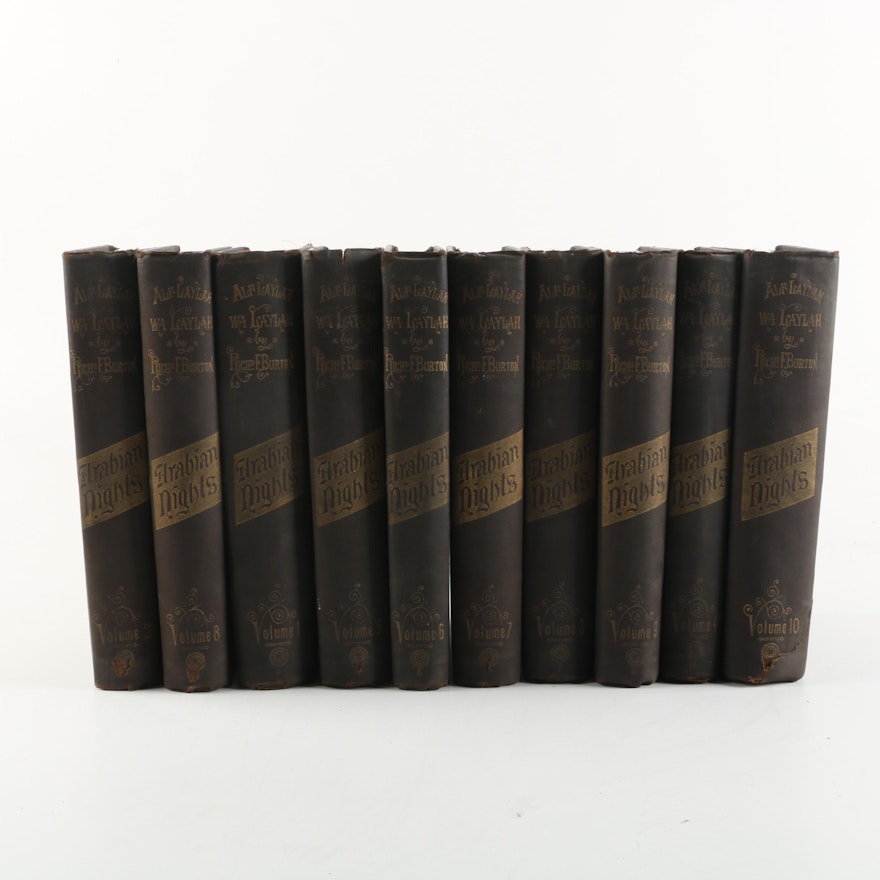 1900 Limited "The Book of the Thousand Nights and a Night" Ten Volume Set