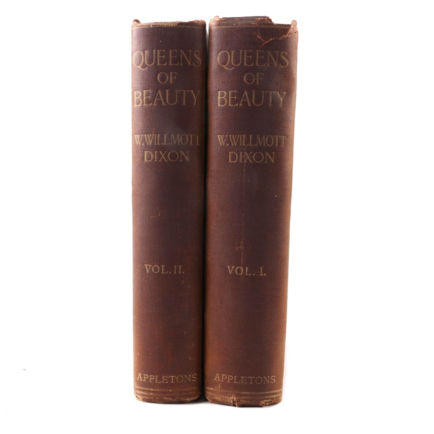 1907 "Queens of Beauty" Two Volume Set by W. Willmott Dixon
