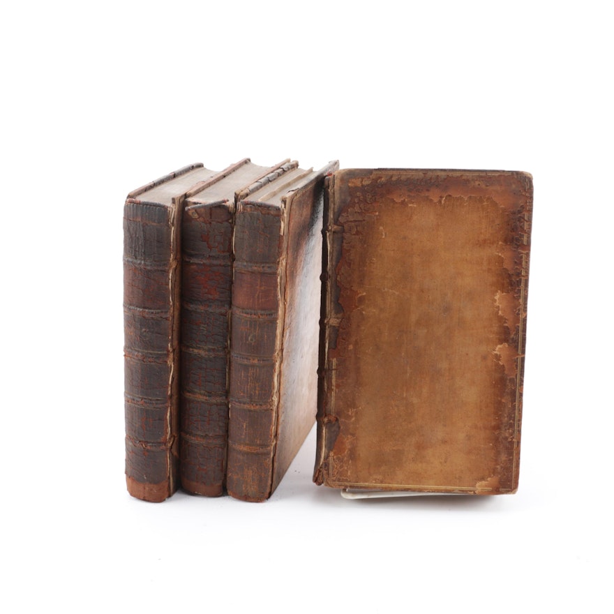 1763 "Memoirs of Maximilian de Bethune, Duke of Sully" Four Volumes