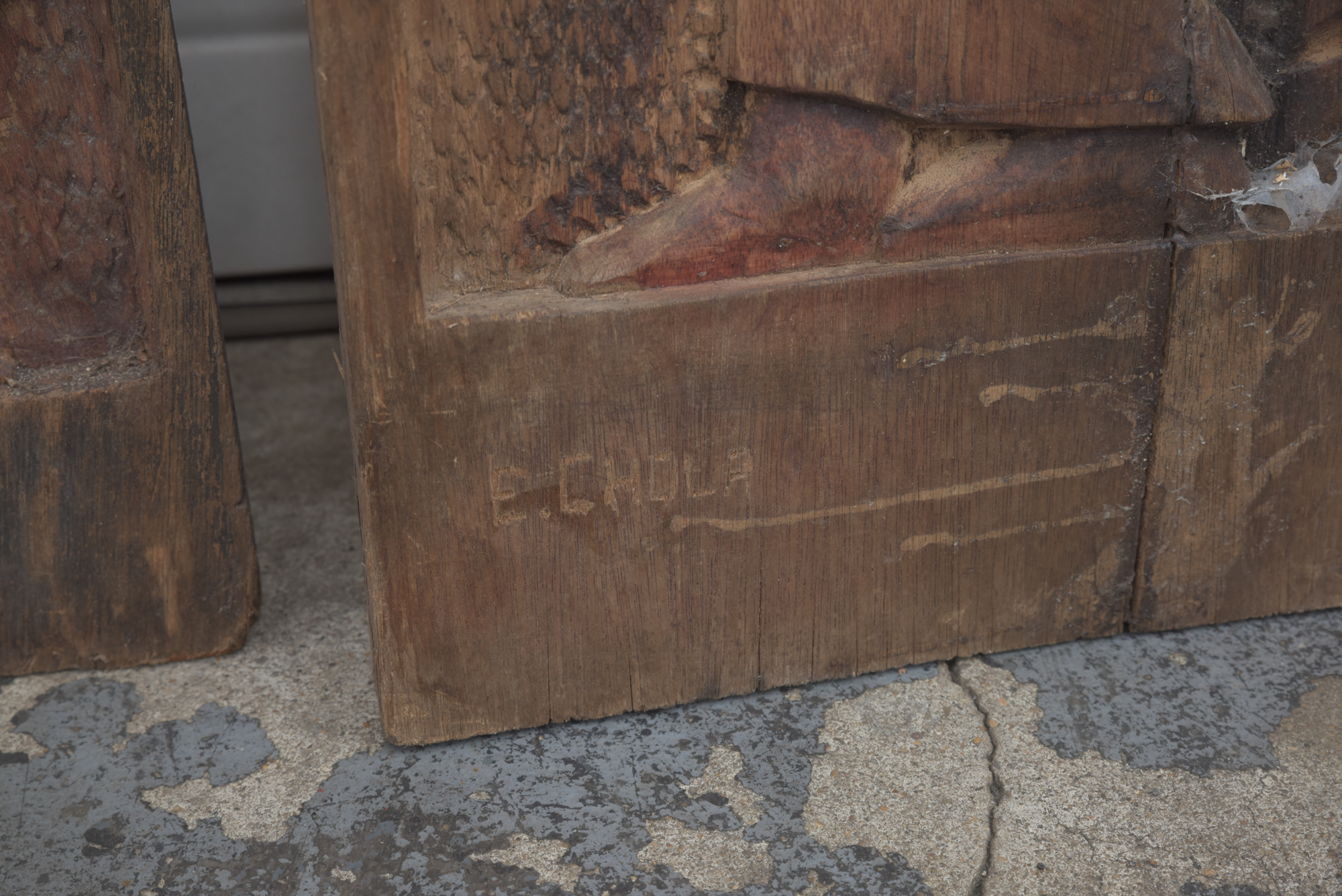 E. Chola Carved Congolese Wood Panels "Katanga", "Kasai" and "Lomami"