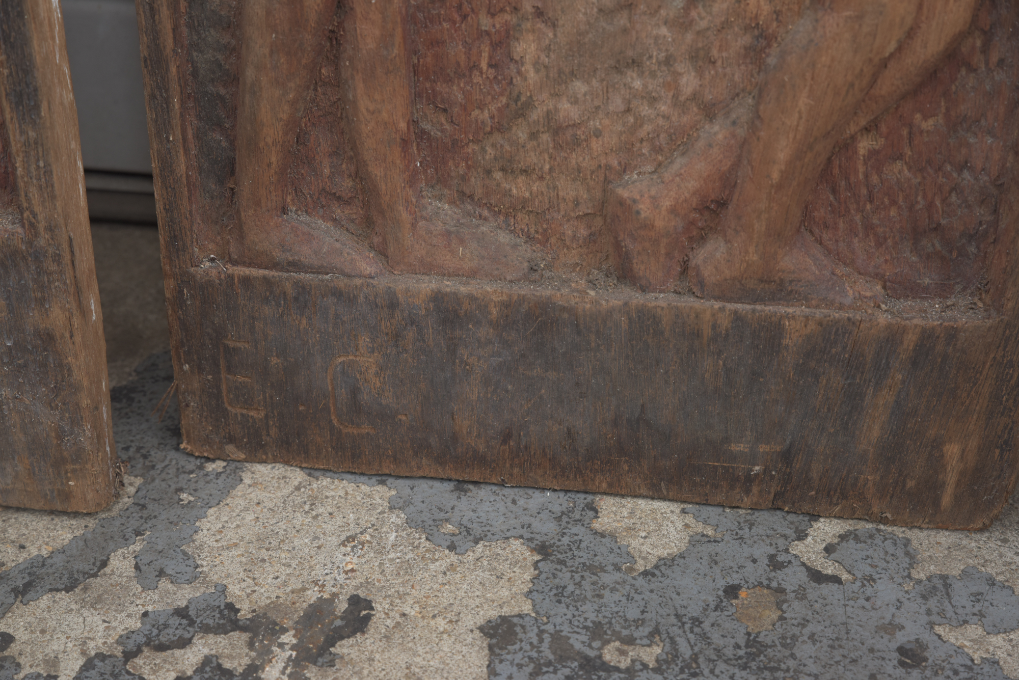 E. Chola Carved Congolese Wood Panels "Katanga", "Kasai" and "Lomami"