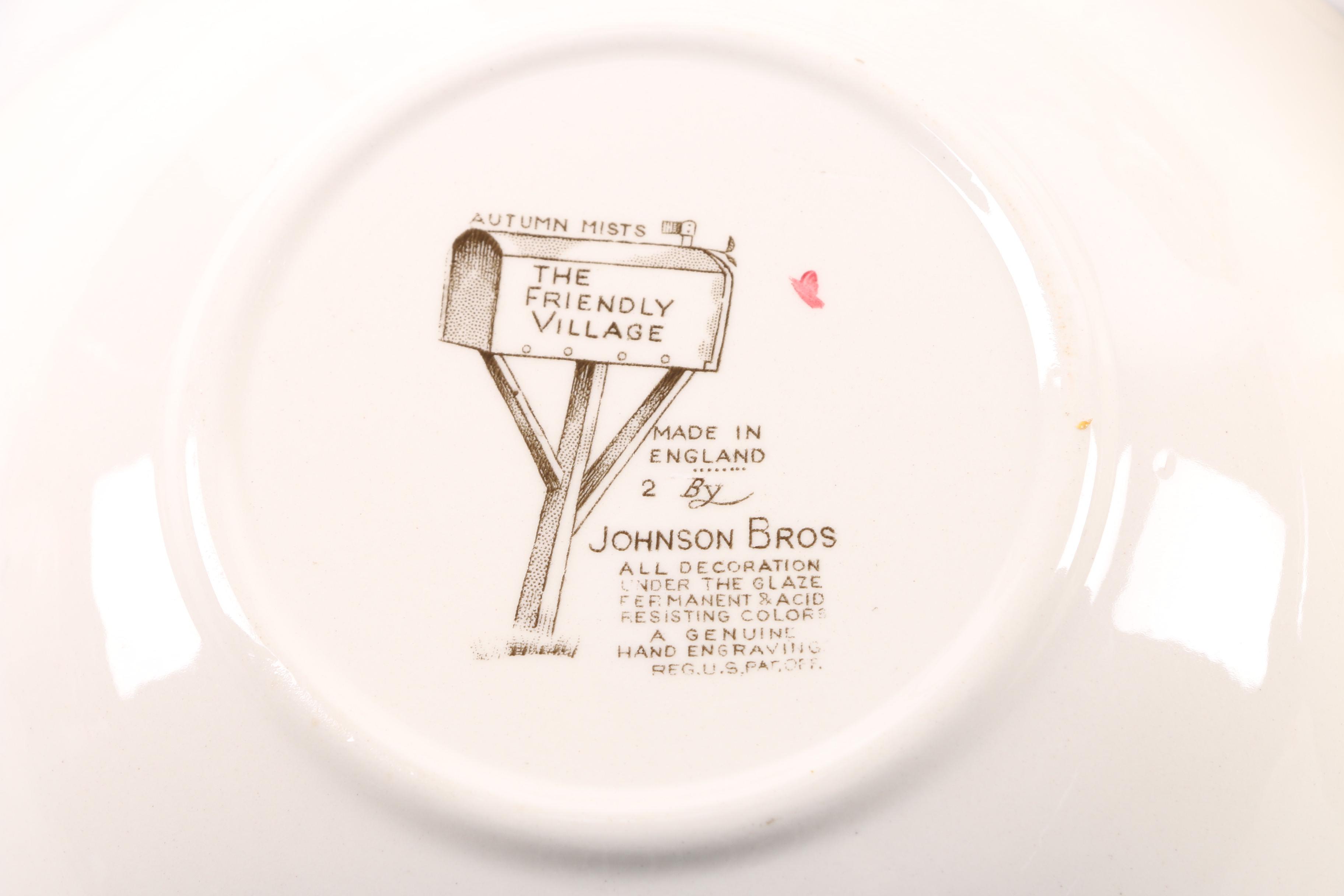 Johnson Bros. "Friendly Village" Earthenware Dinnerware