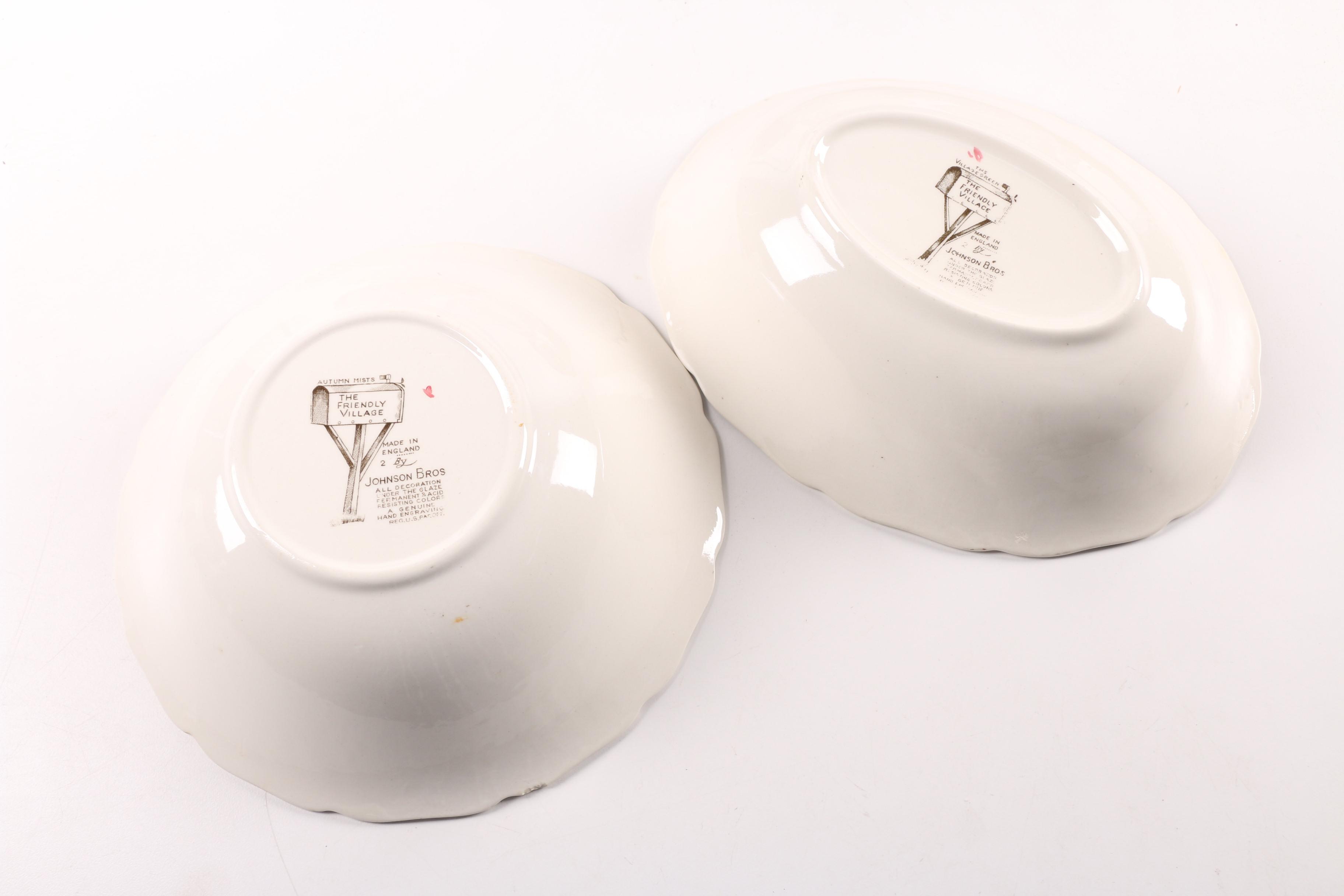 Johnson Bros. "Friendly Village" Earthenware Dinnerware