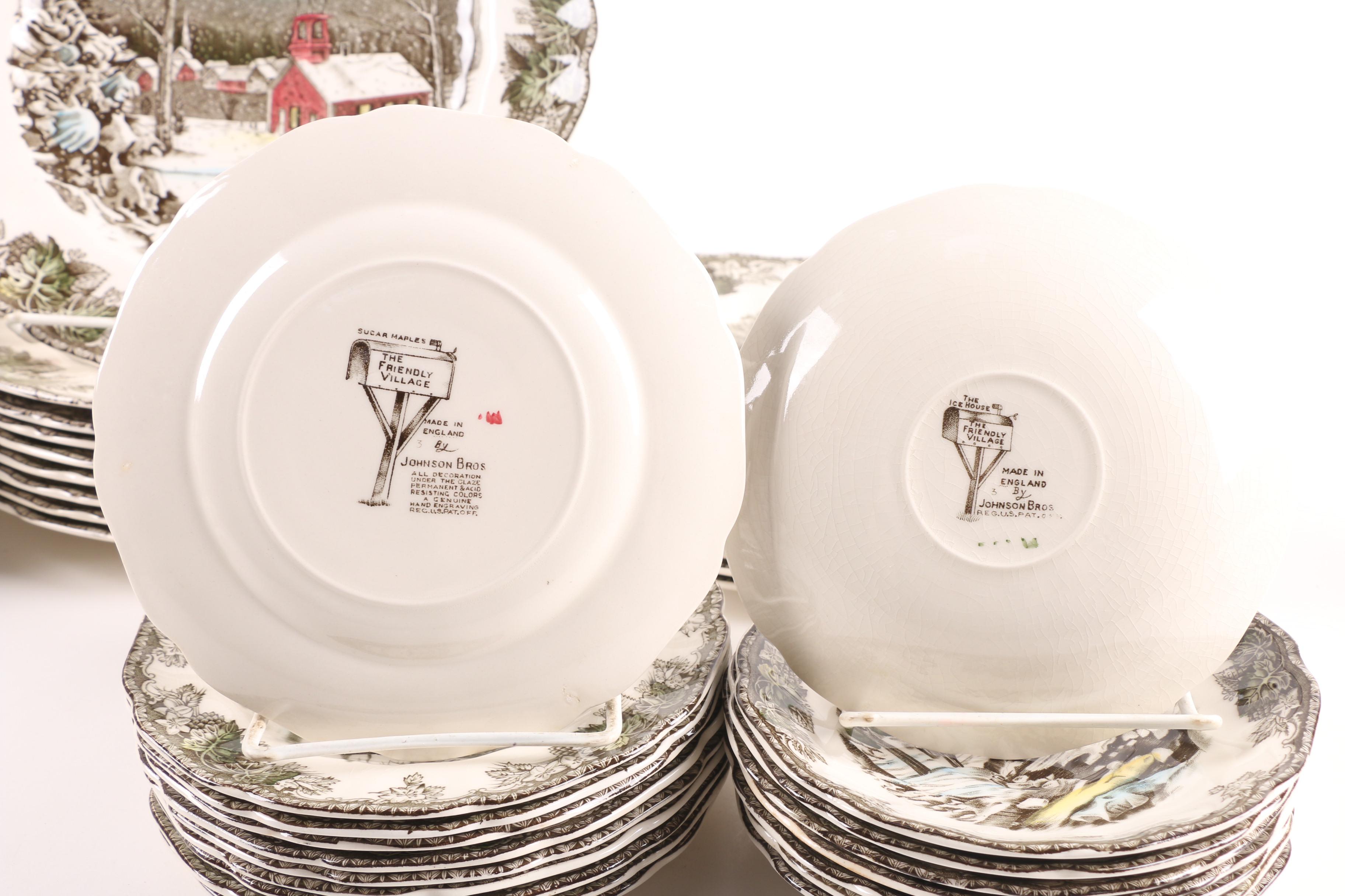 Johnson Bros. "Friendly Village" Earthenware Dinnerware