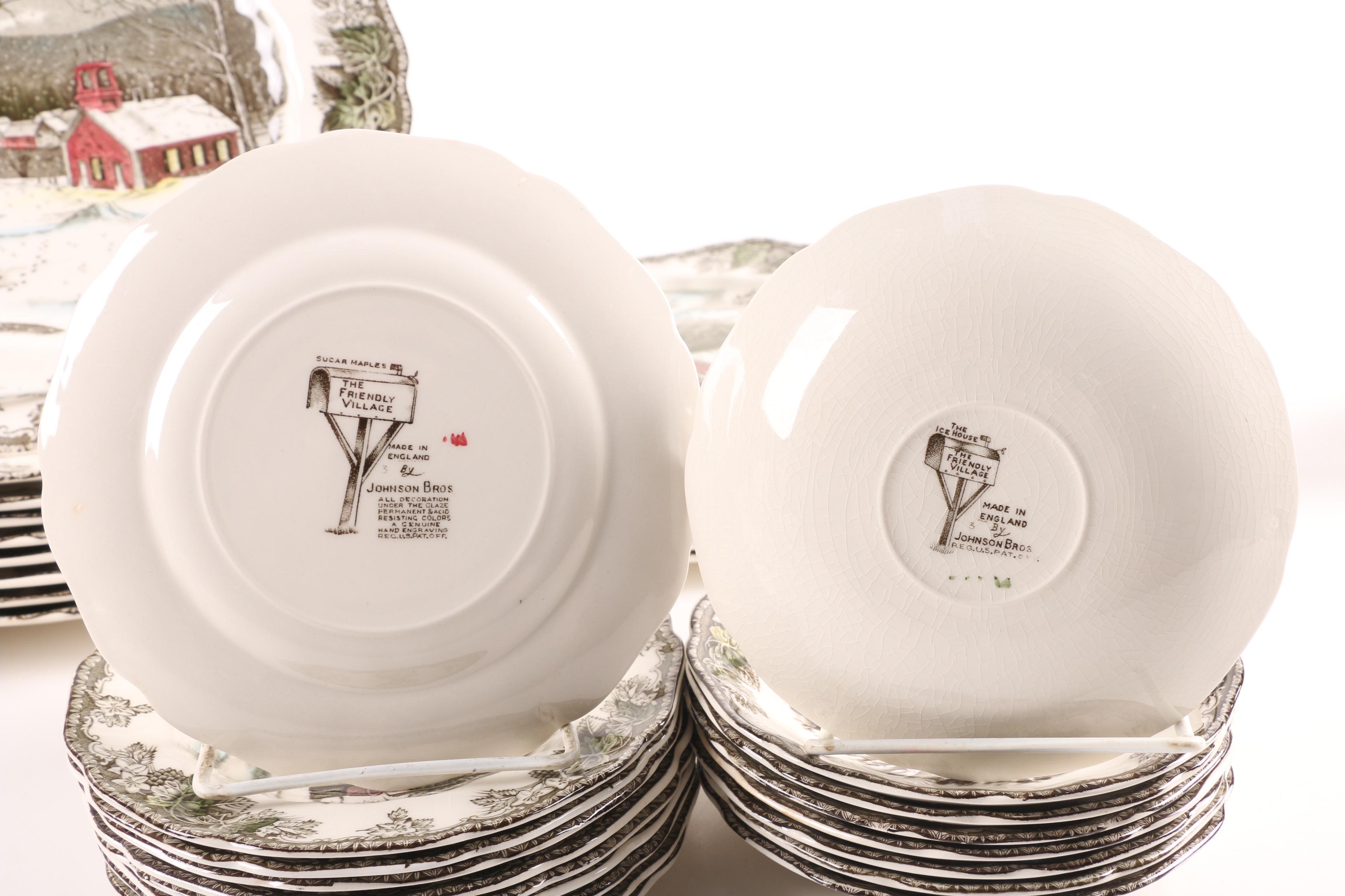 Johnson Bros. "Friendly Village" Earthenware Dinnerware