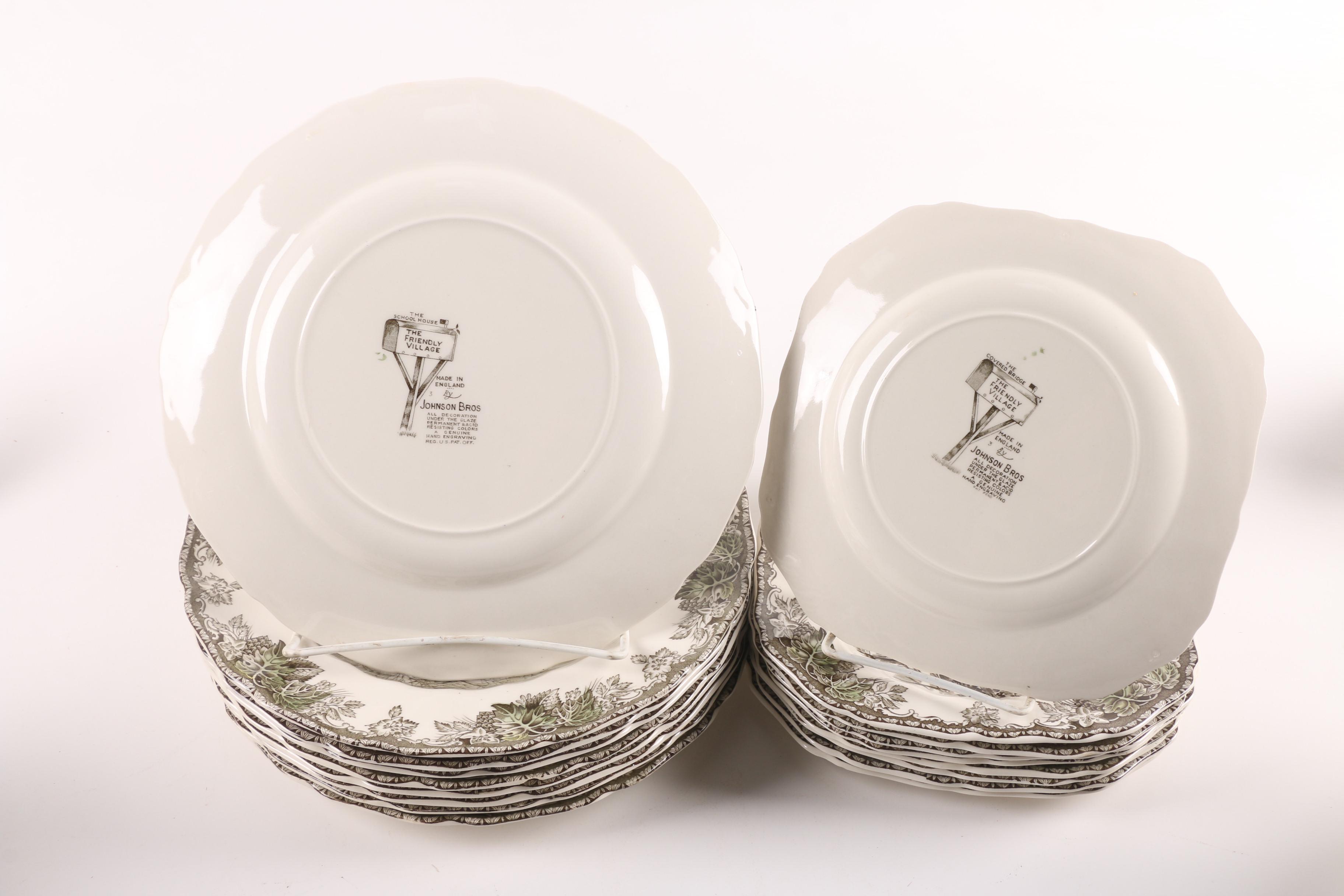 Johnson Bros. "Friendly Village" Earthenware Dinnerware