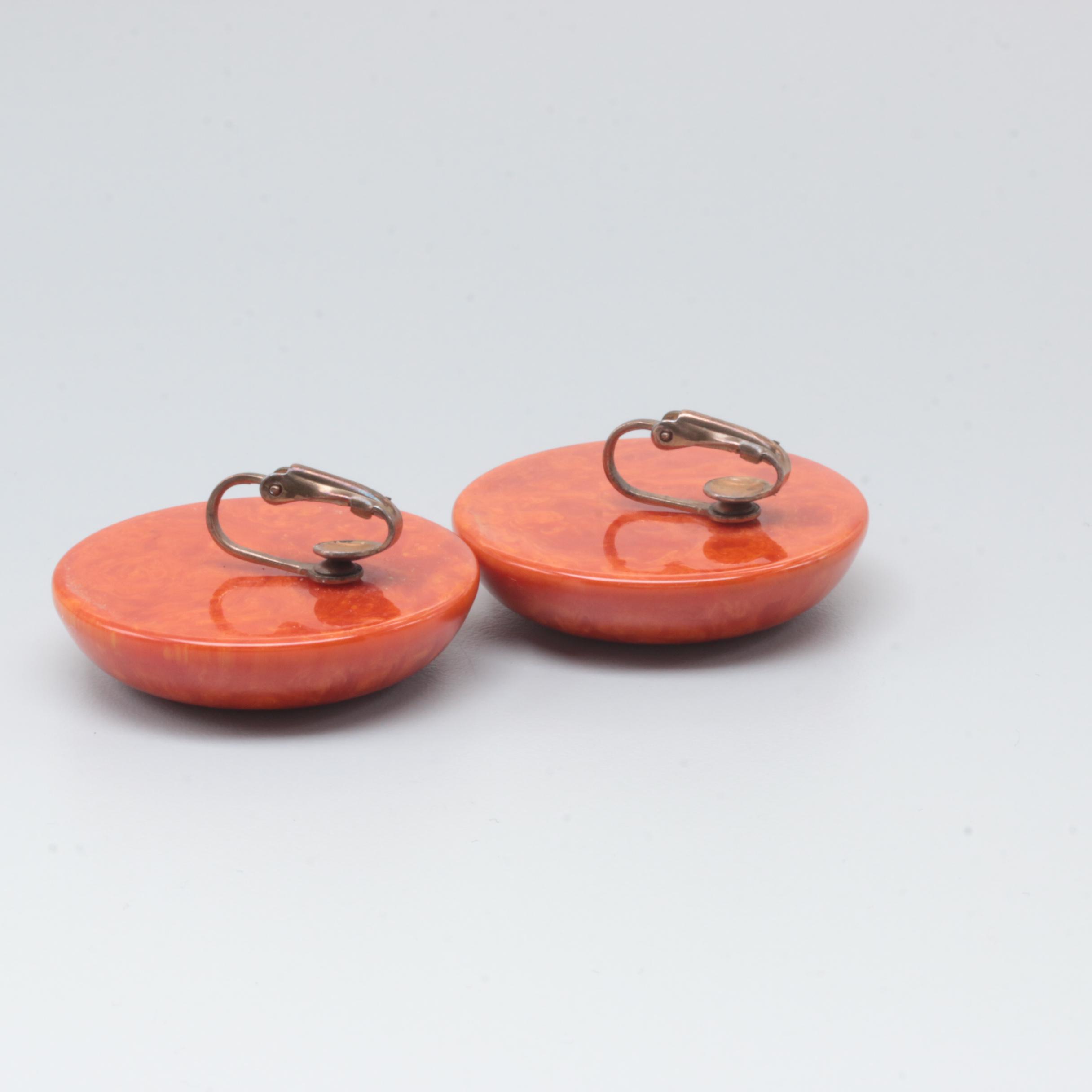 Bakelite Earrings and Bracelet