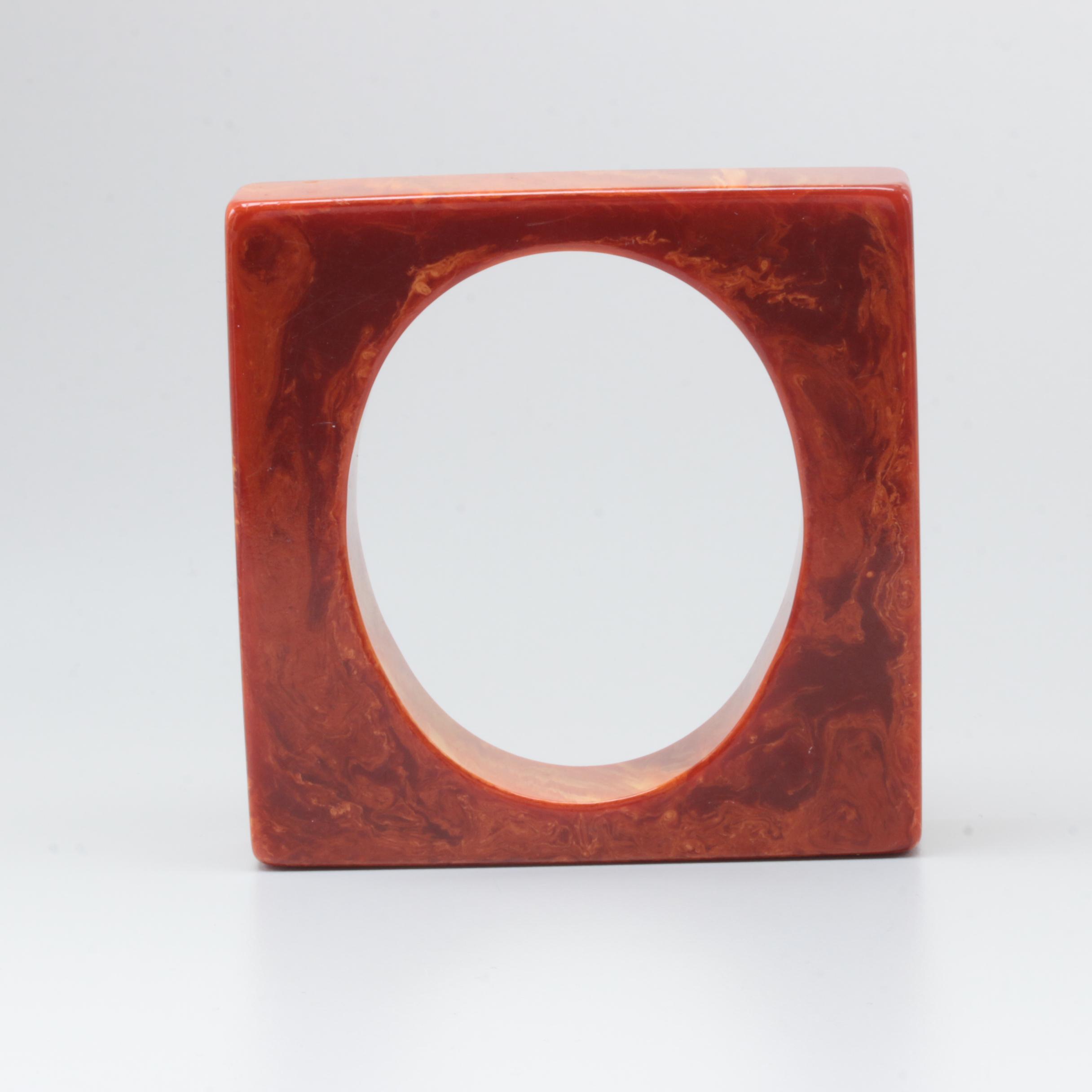 Bakelite Earrings and Bracelet