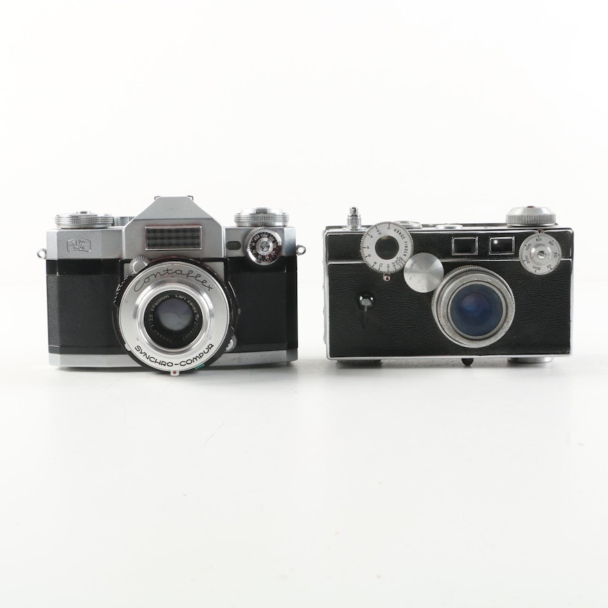 Argus C3 and Zeiss Ikon Contaflex Super Cameras