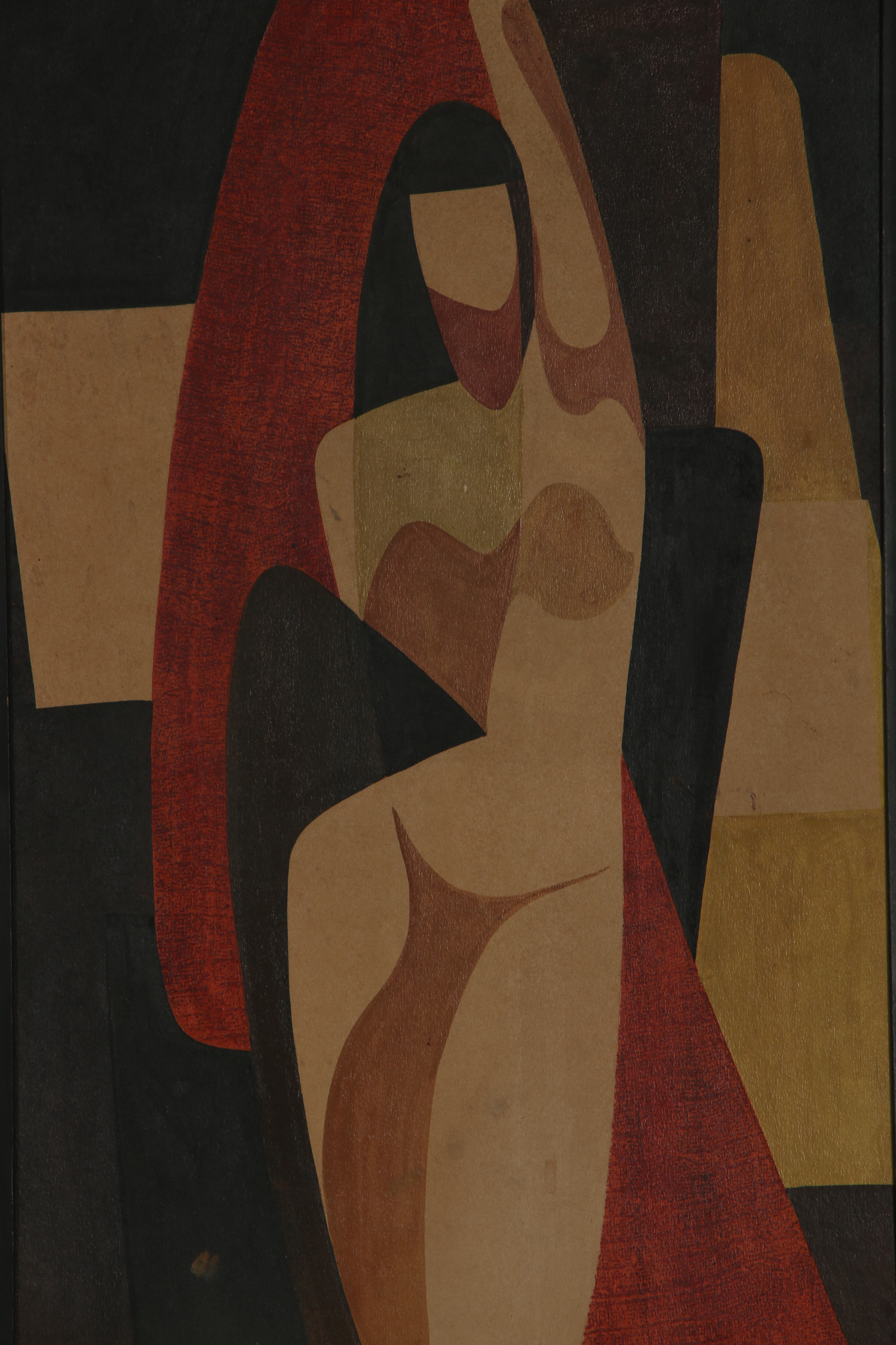 Mid 20th Century Acrylic Painting