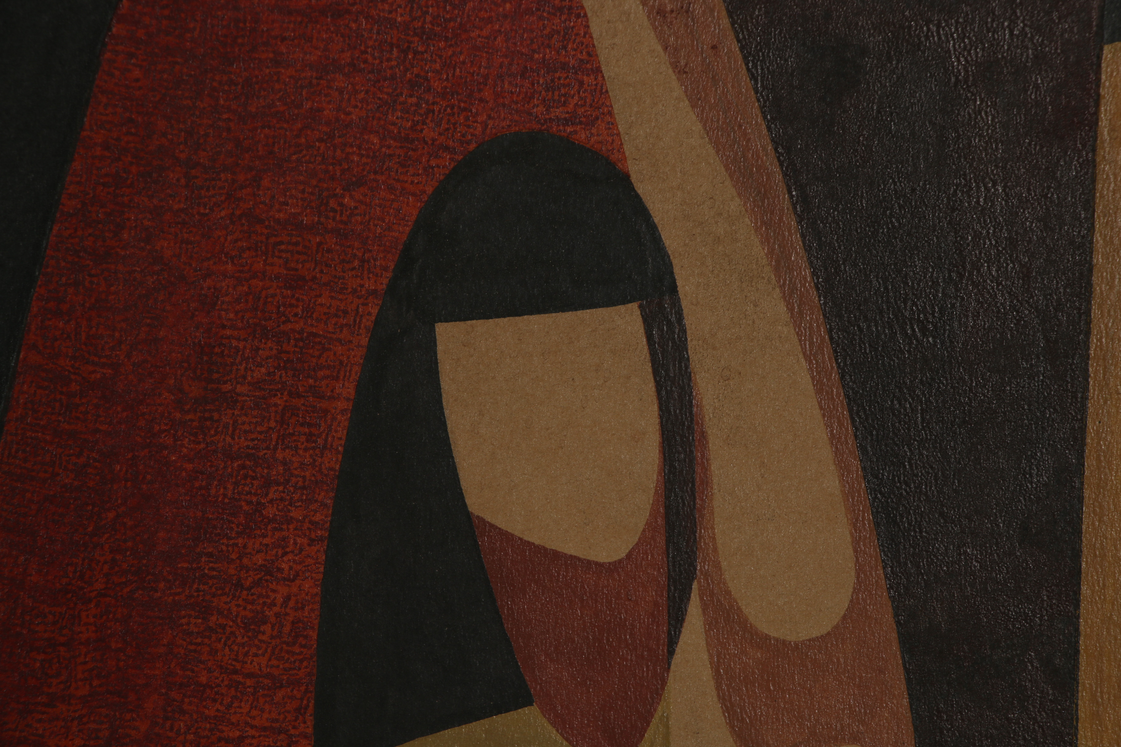 Mid 20th Century Acrylic Painting