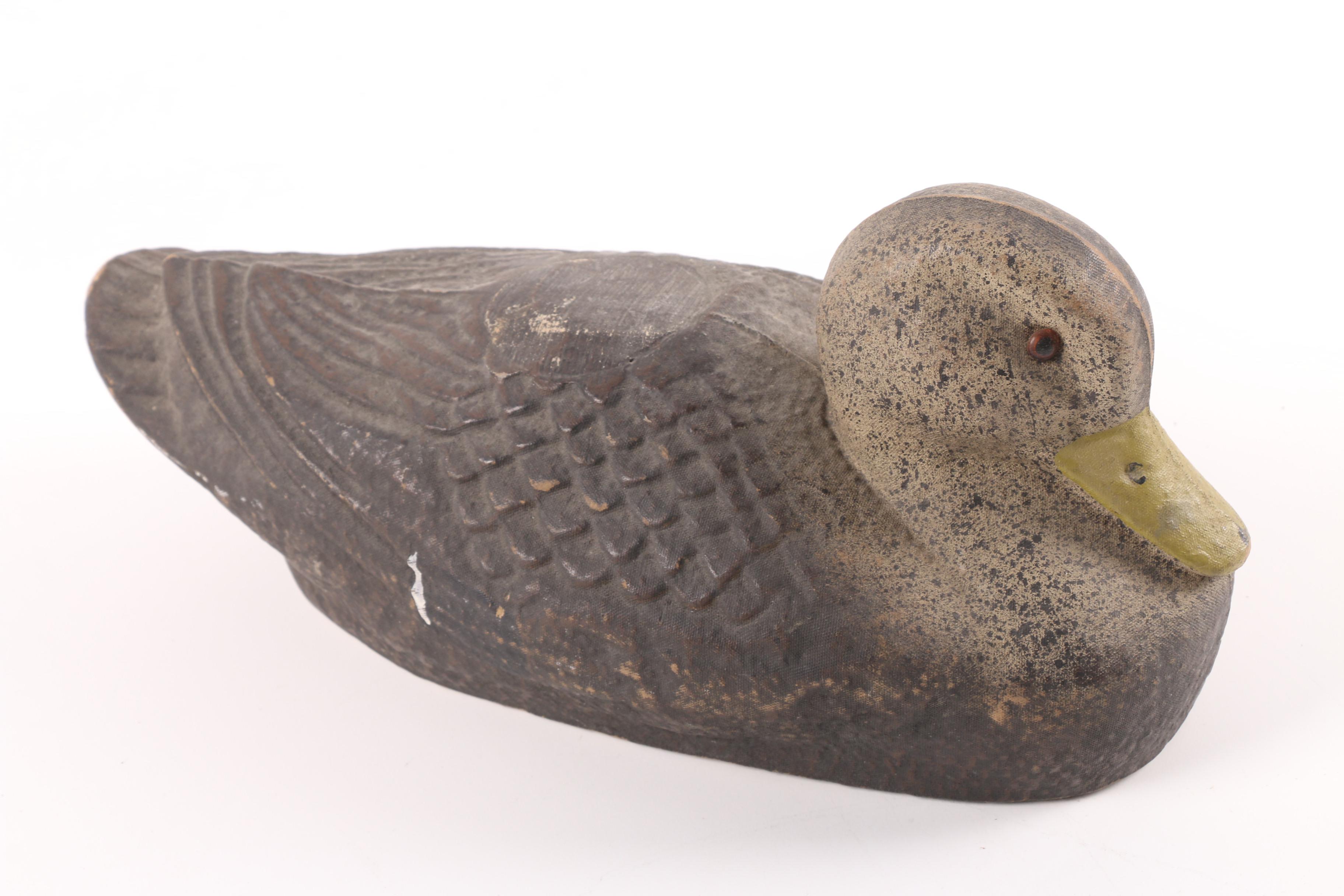 Compressed Paper Duck Decoy and a Cork Duck Decoy