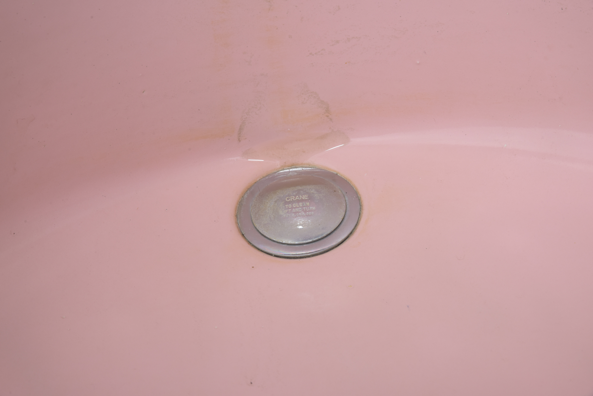 Circa 1948-1970 Crane Drexel Pink Sink Designed by Henry Dreyfuss