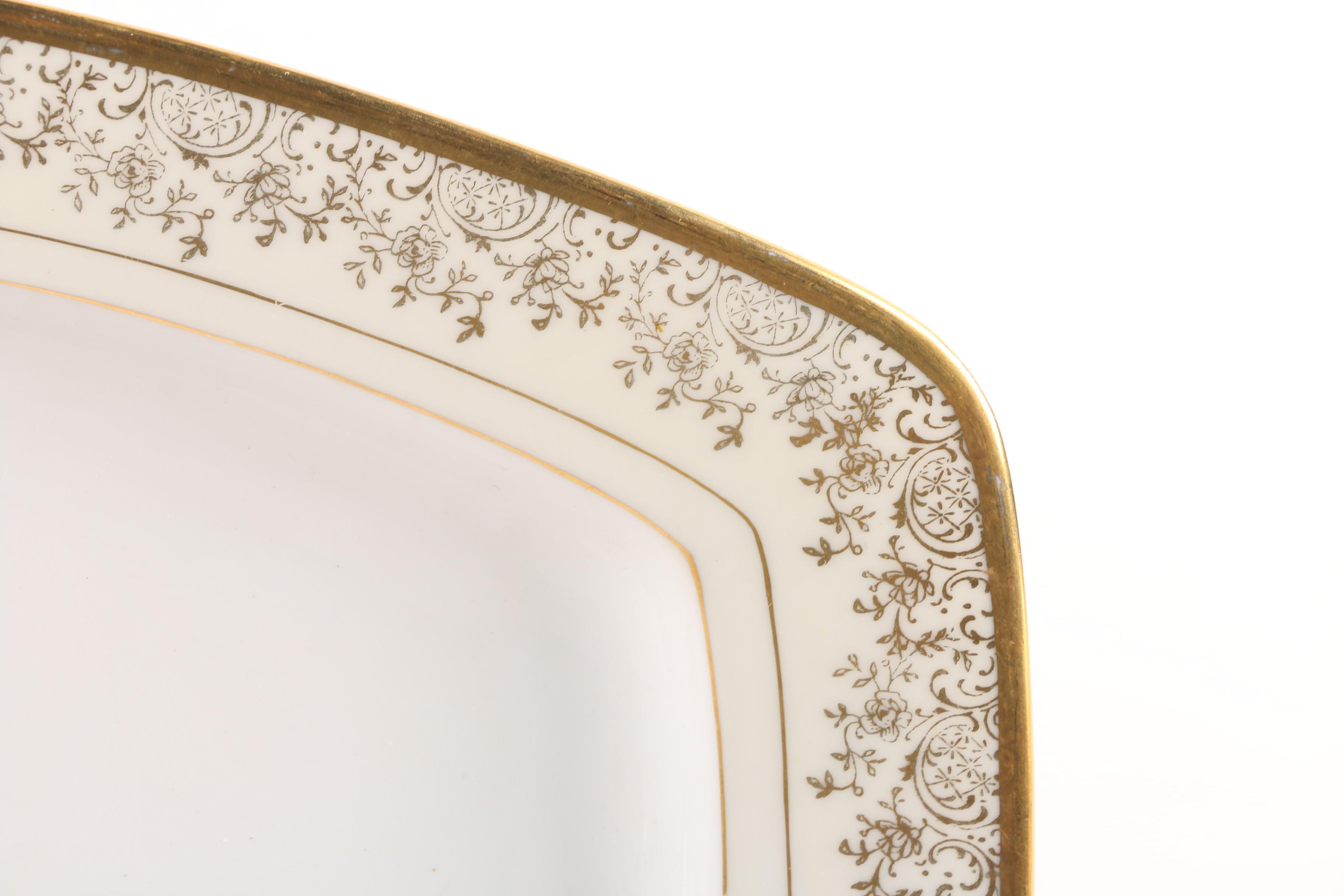 Hutschenreuther Porcelain Dinnerware Osborne Studio Decorated c. 1939-65