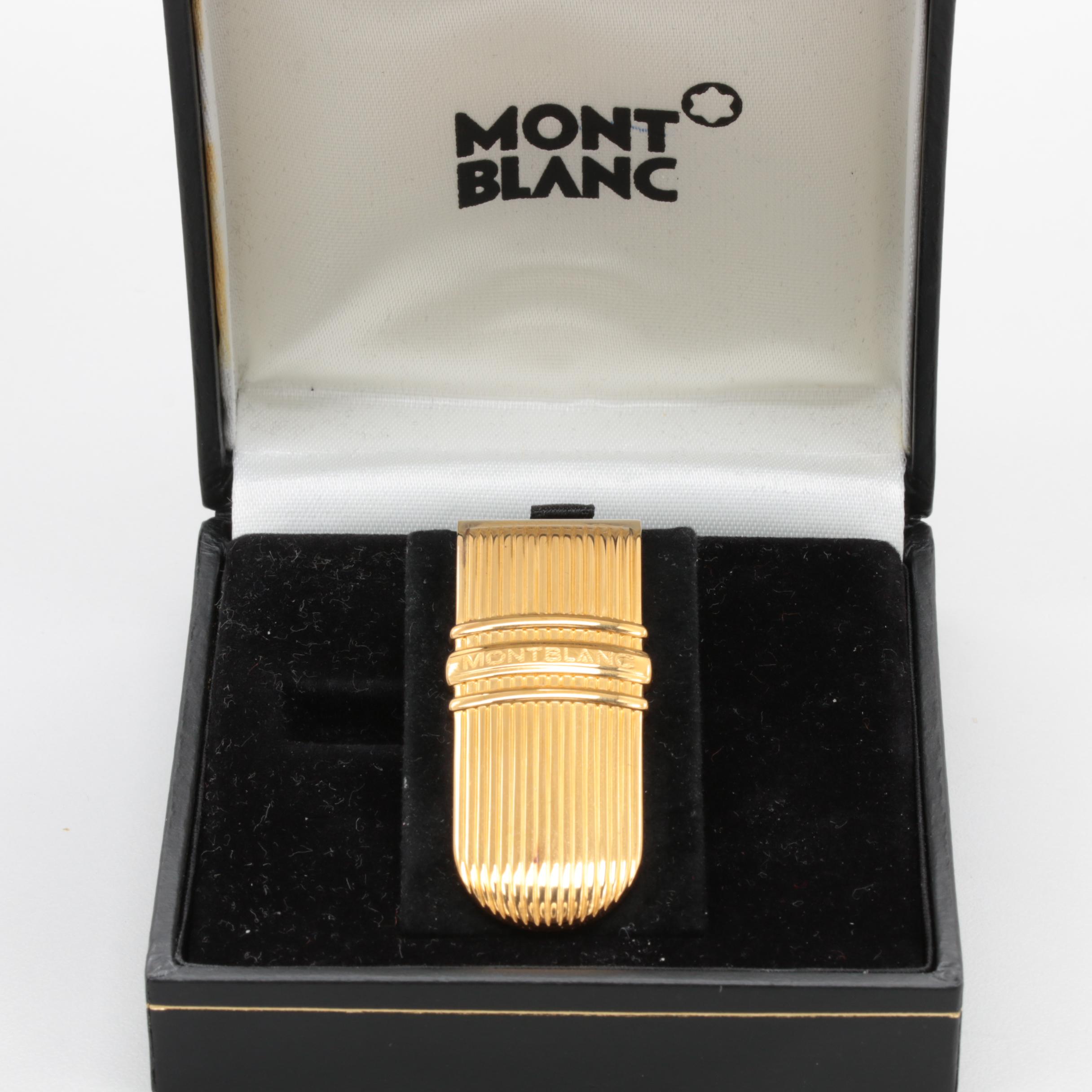 Mont Blanc Gold Wash on Sterling Silver Money Clip