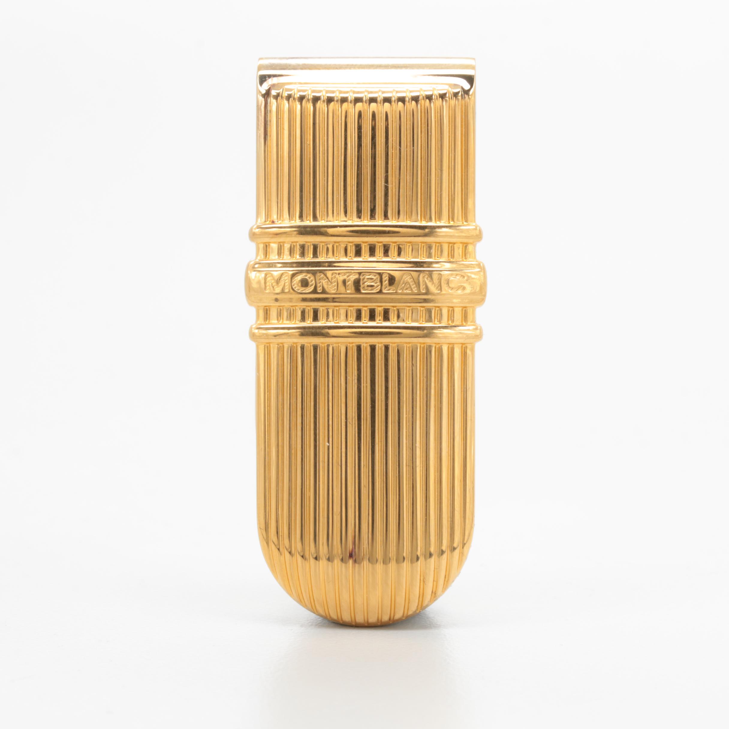 Mont Blanc Gold Wash on Sterling Silver Money Clip