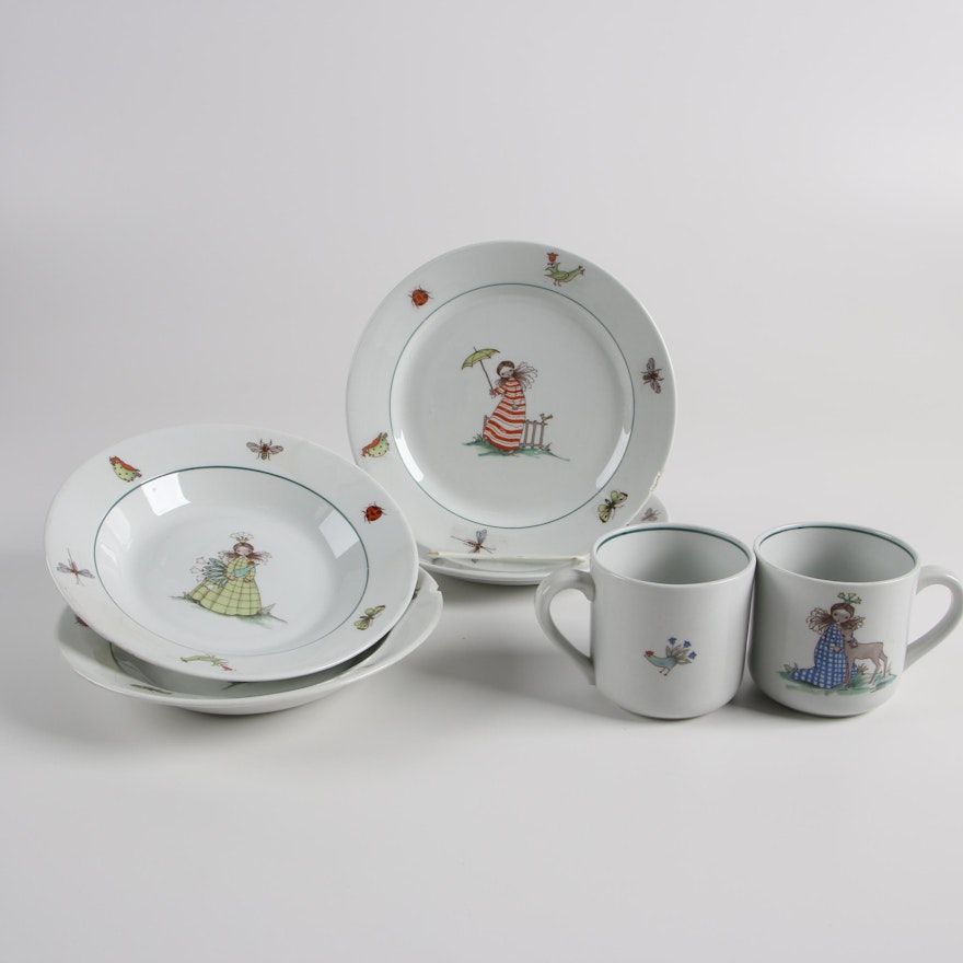 Vintage Arabia of Finland Porcelain Children's Dinnerware