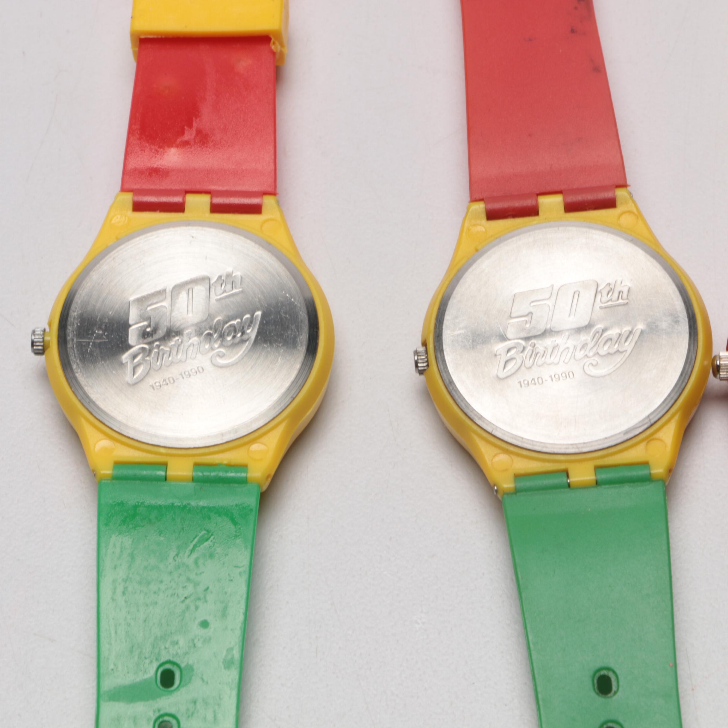 M&M Candy and Charlie Tuna Character Watches