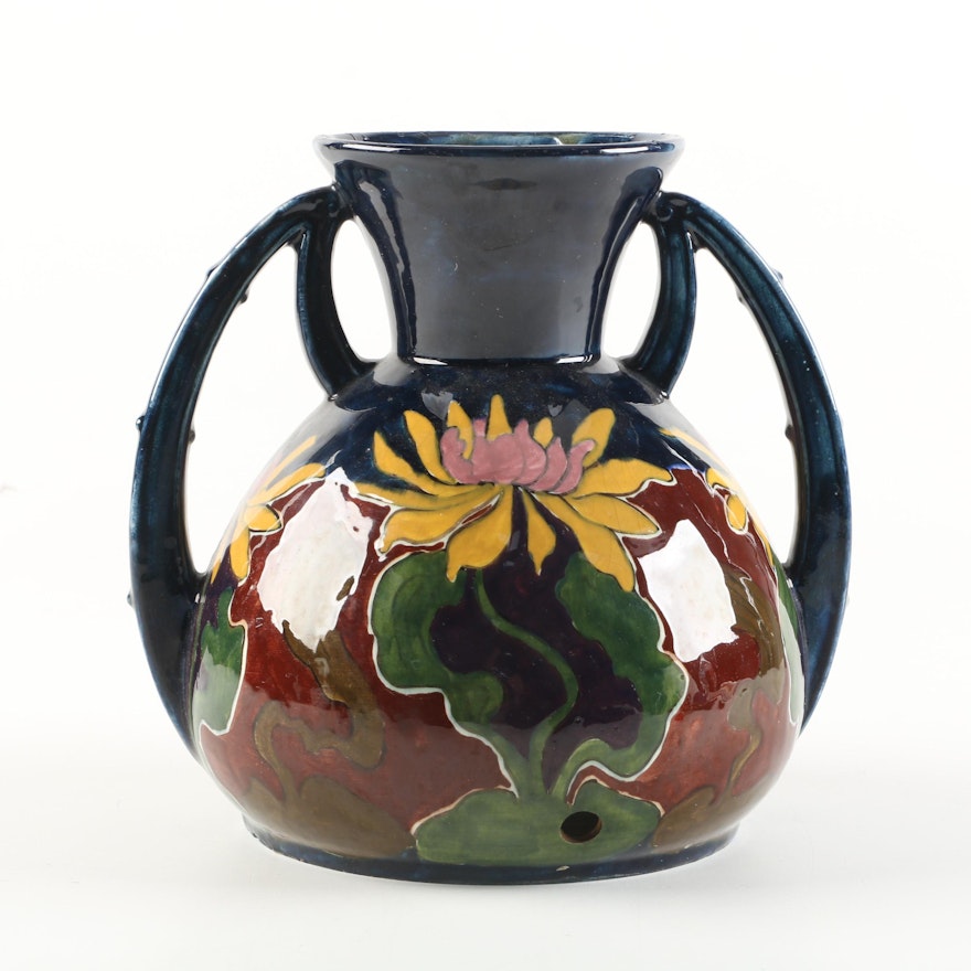 Old Moravian Pottery Austrian Arts and Crafts Vase (c.1899-1918)