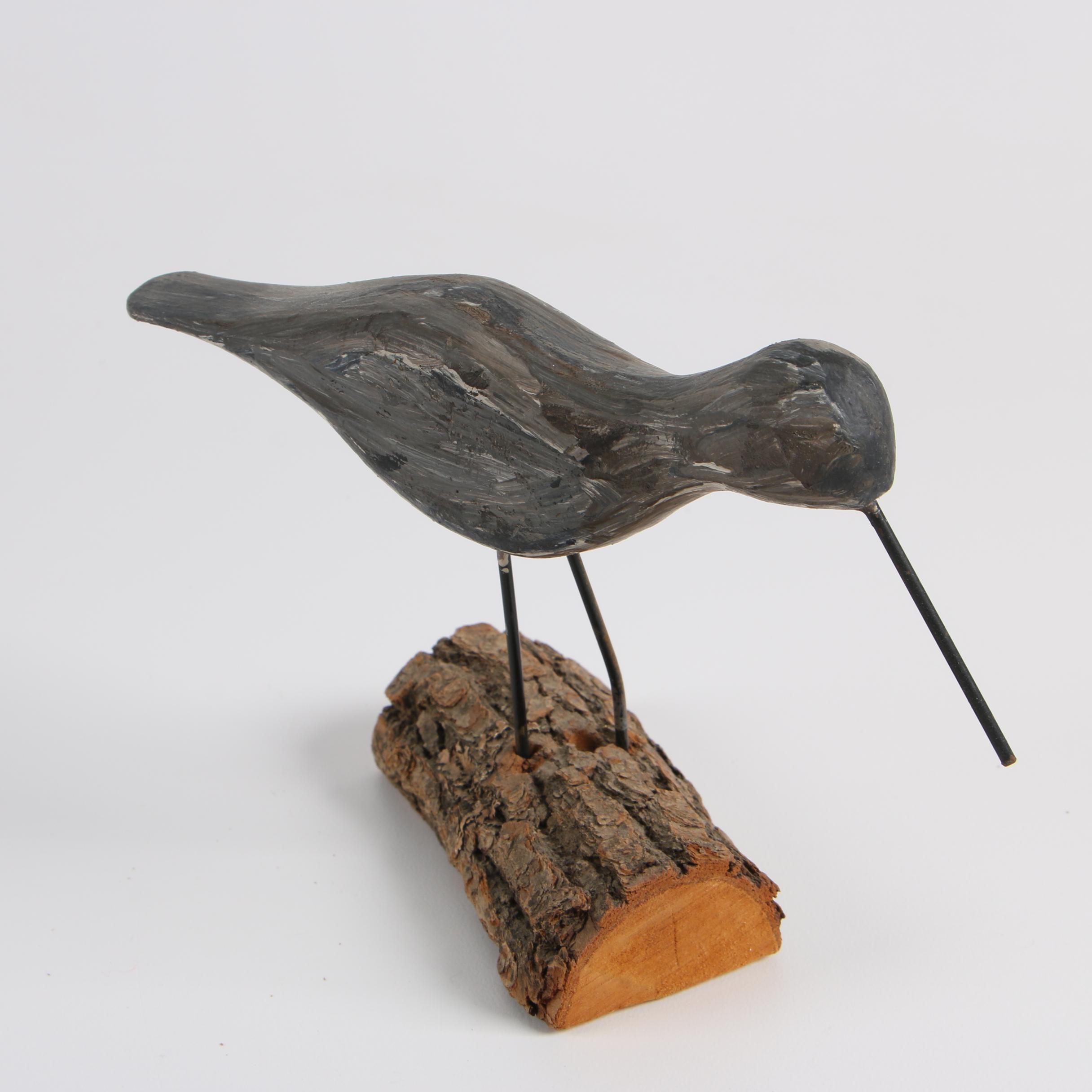 Four Painted Wood Shorebird Decoys Including Jay Parker