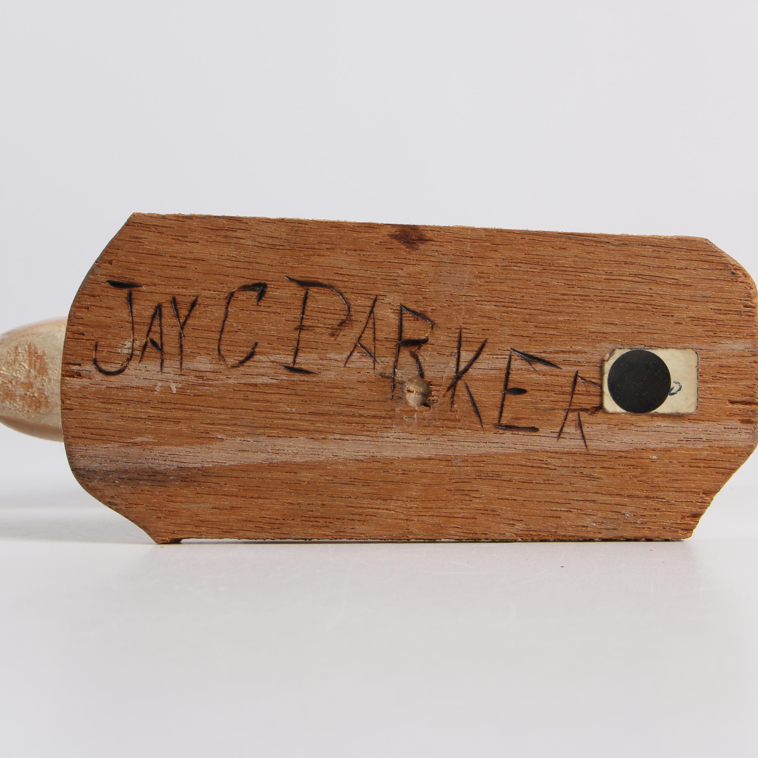 Four Painted Wood Shorebird Decoys Including Jay Parker