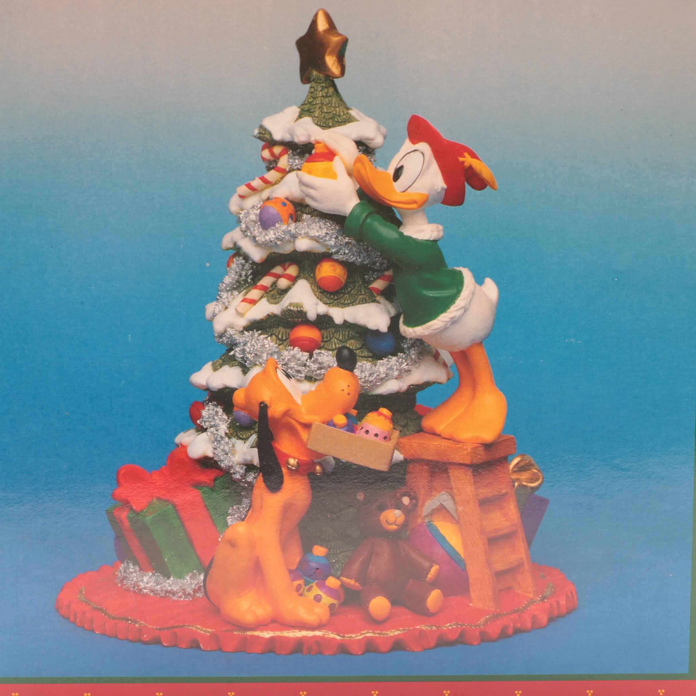 Disney Donald Duck Seasonal Decor Featuring "Santa's Workshop"