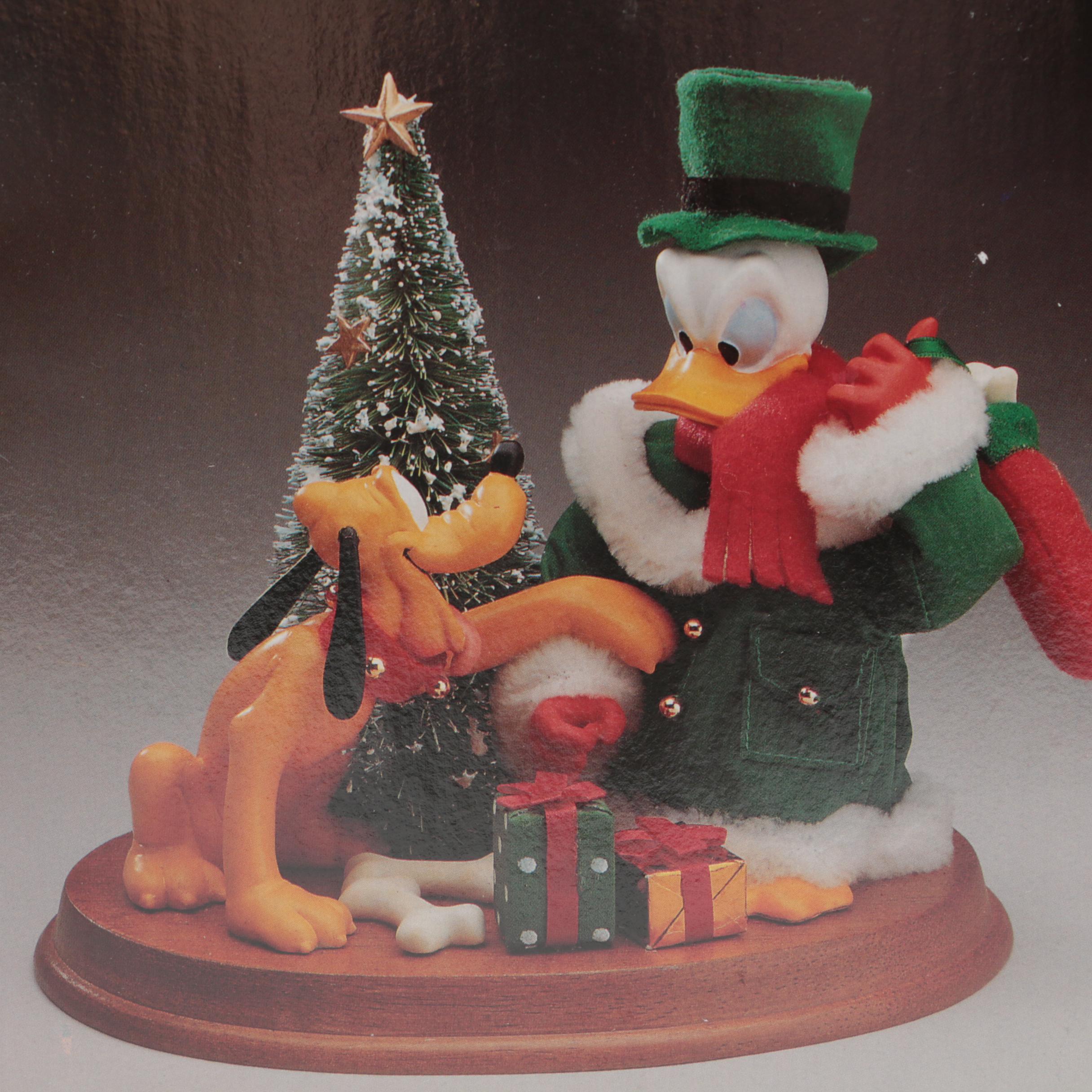 Disney Donald Duck Seasonal Decor Featuring "Santa's Workshop"