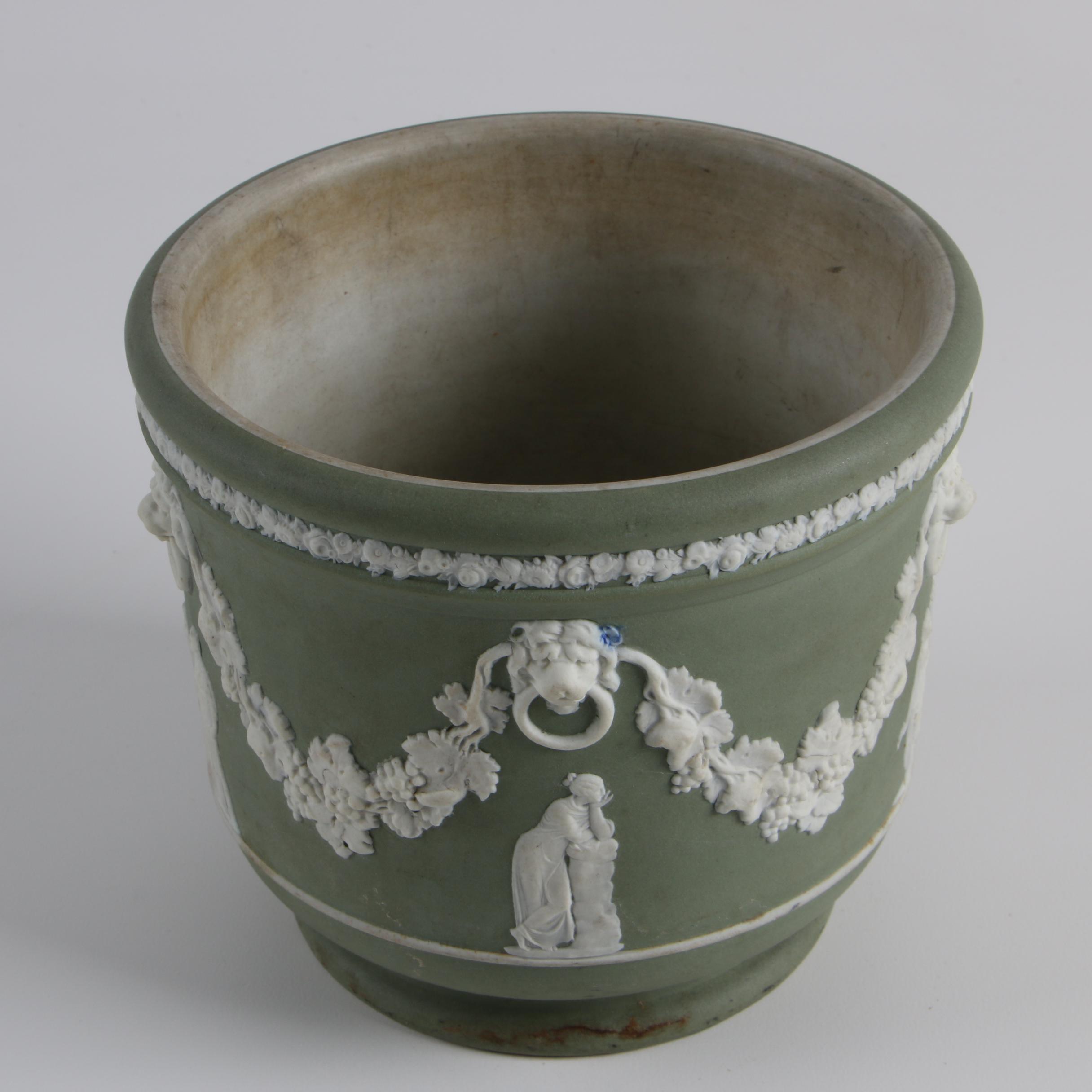 Antique Wedgwood Jasperware Jardinière, Circa 1891-1915