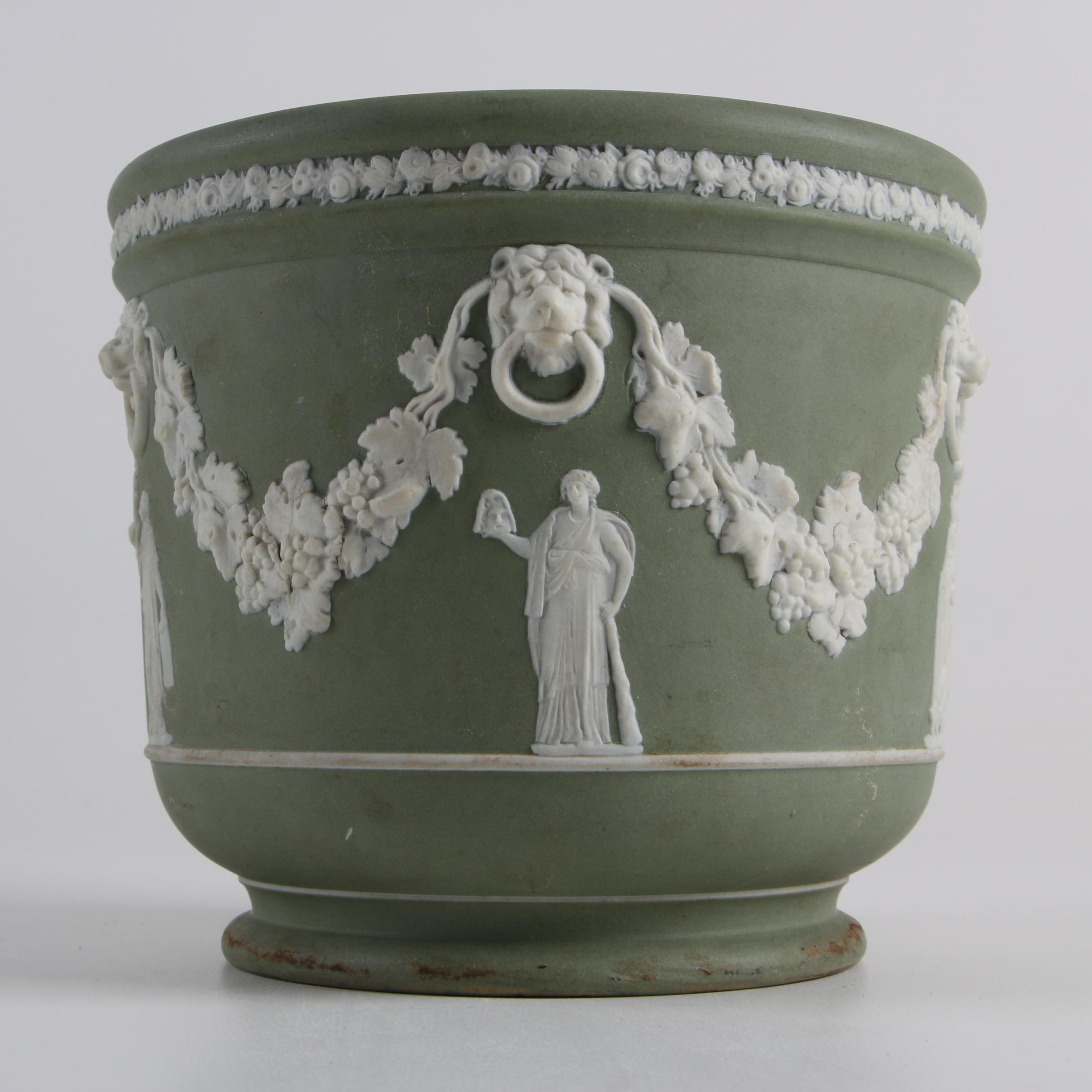Antique Wedgwood Jasperware Jardinière, Circa 1891-1915