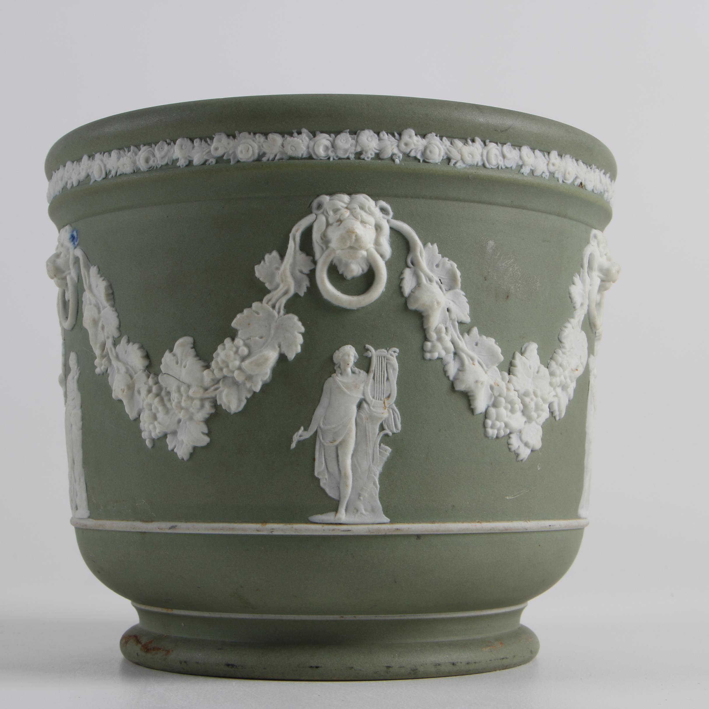 Antique Wedgwood Jasperware Jardinière, Circa 1891-1915