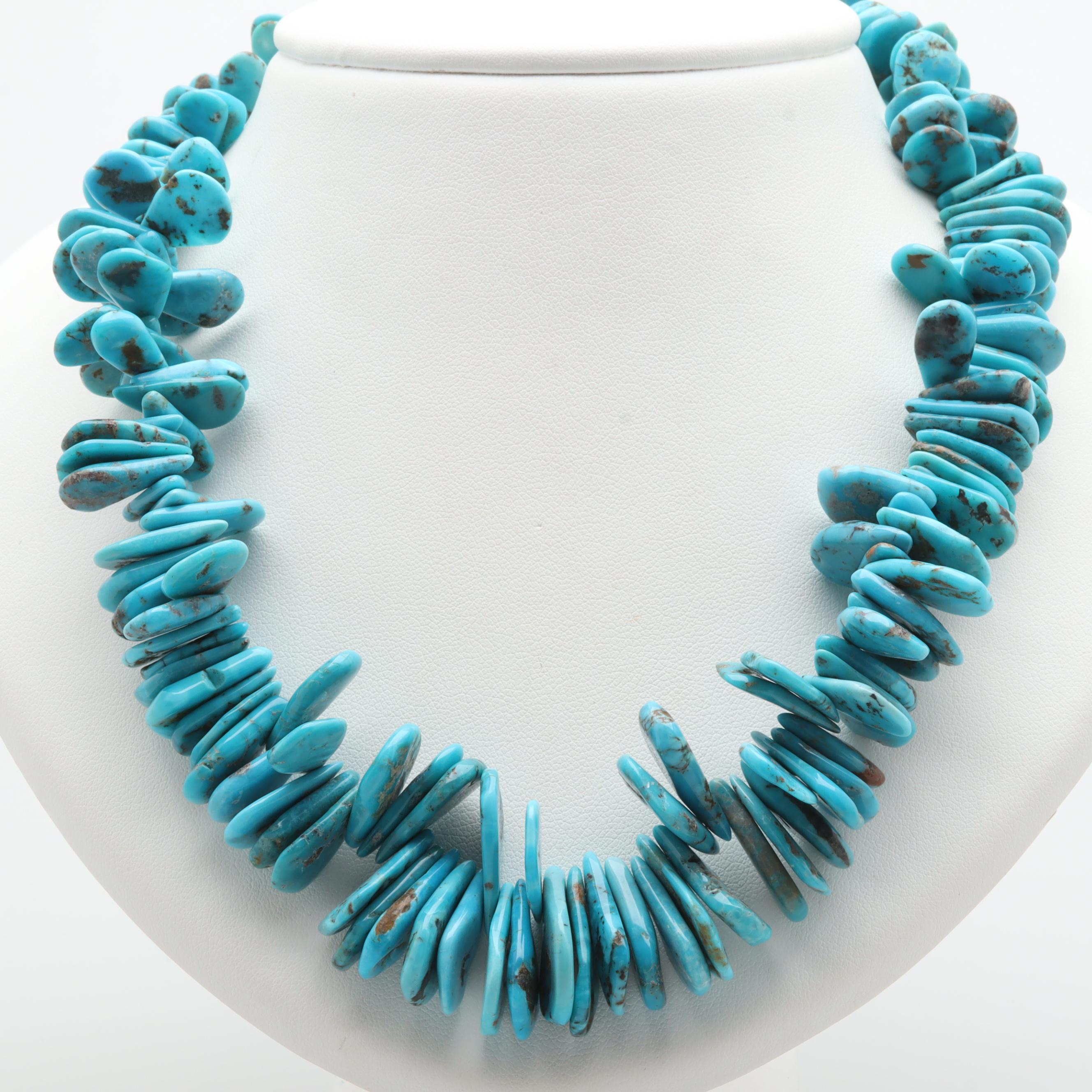 Sterling Silver Turquoise Necklace