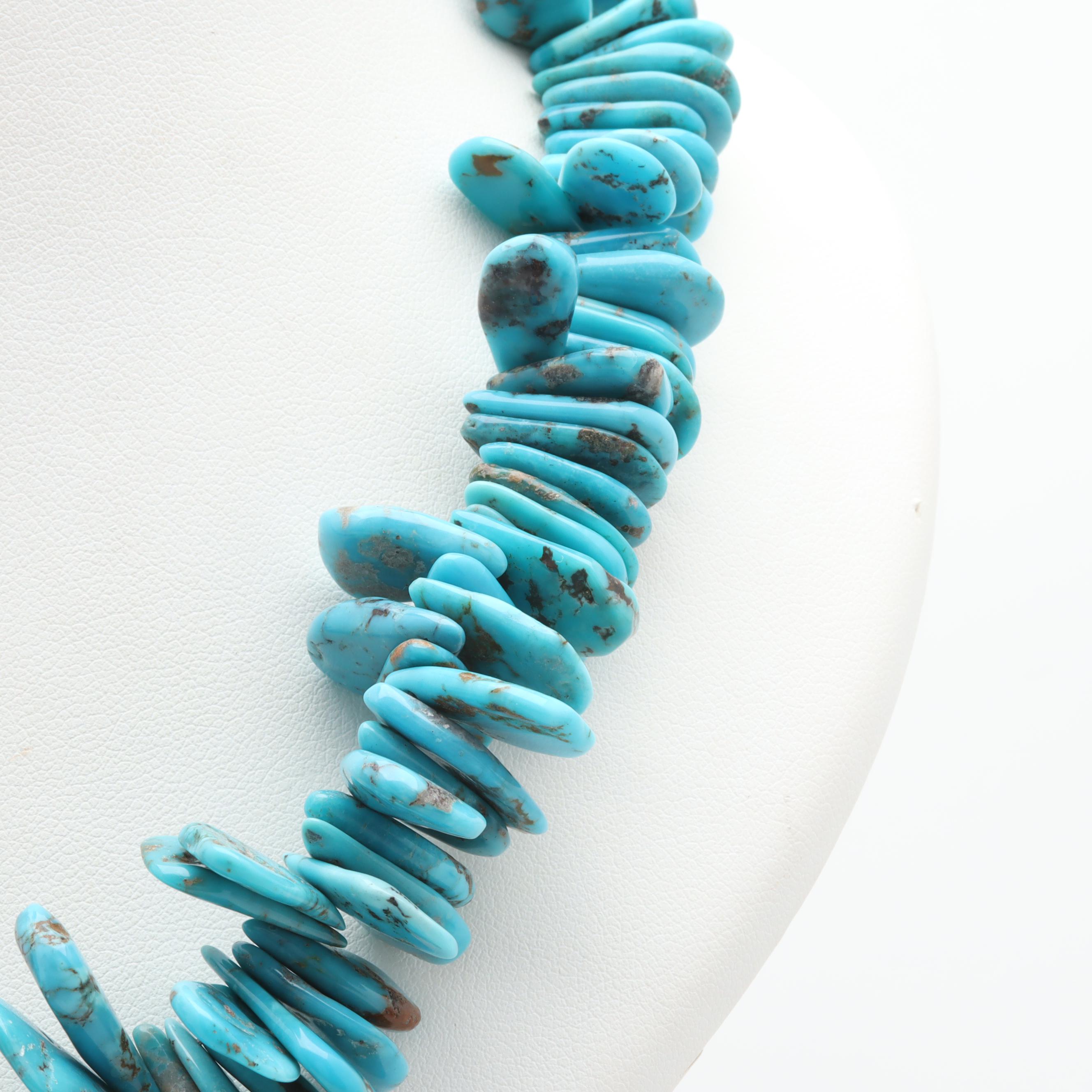 Sterling Silver Turquoise Necklace