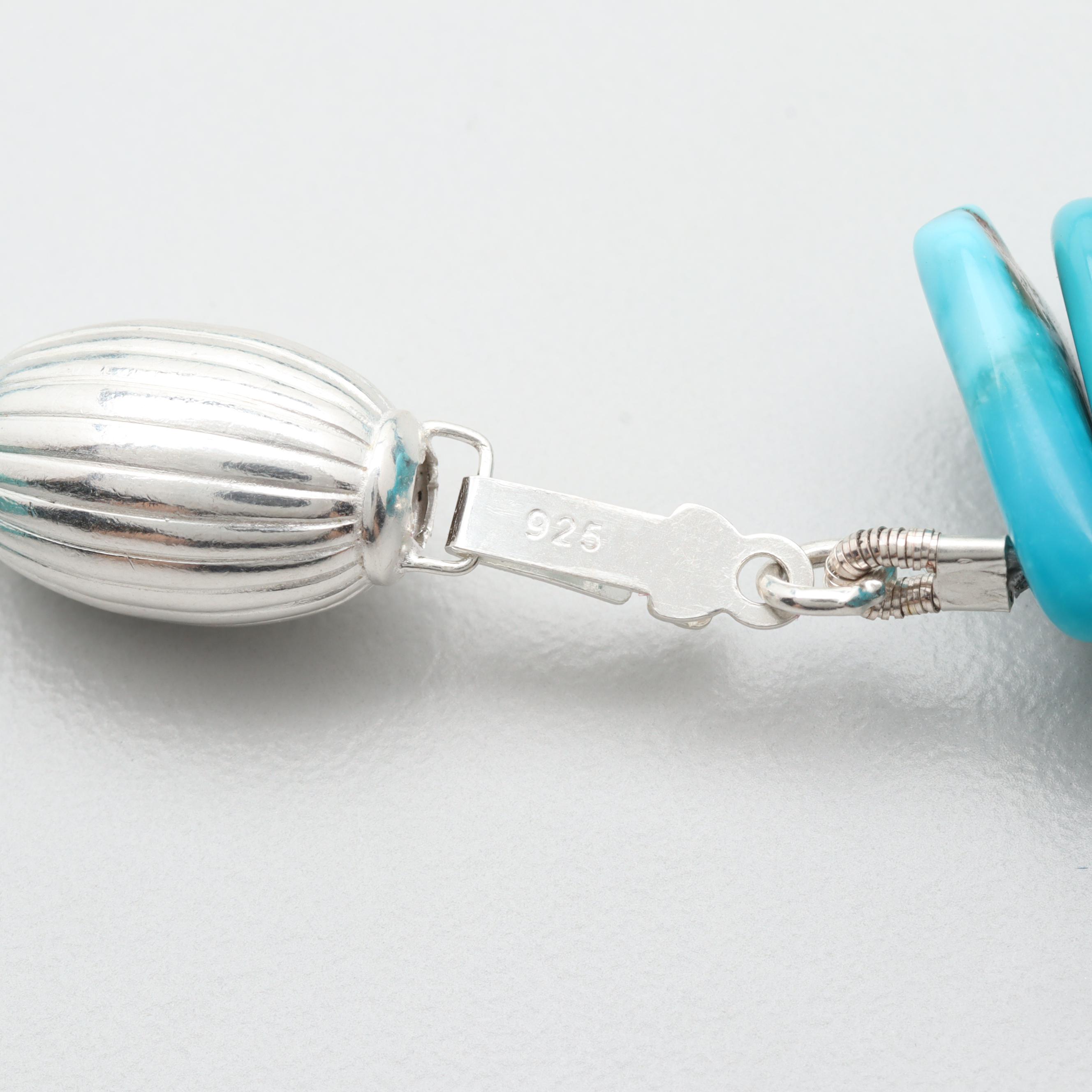 Sterling Silver Turquoise Necklace