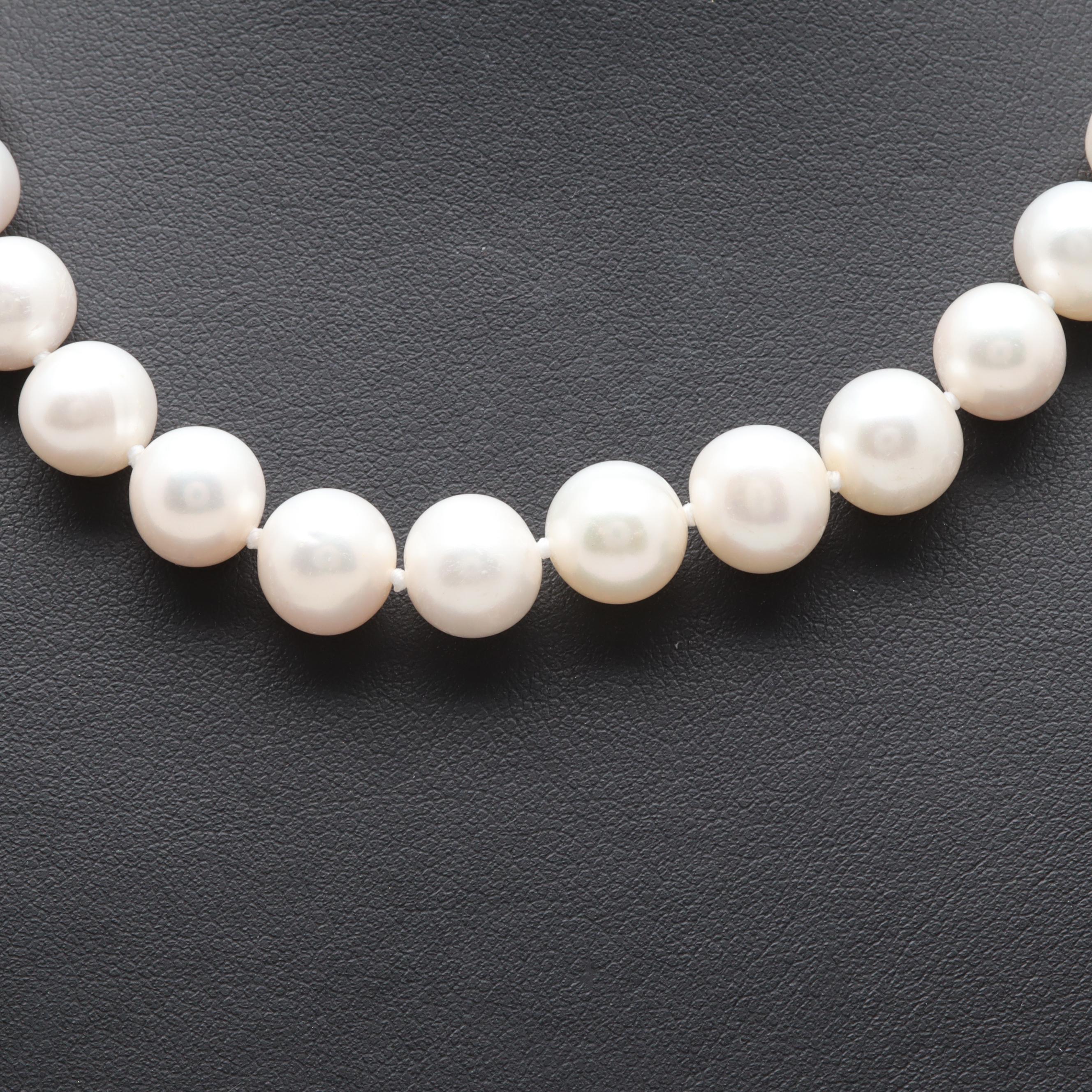 Sterling Silver Cultured Pearl Necklace