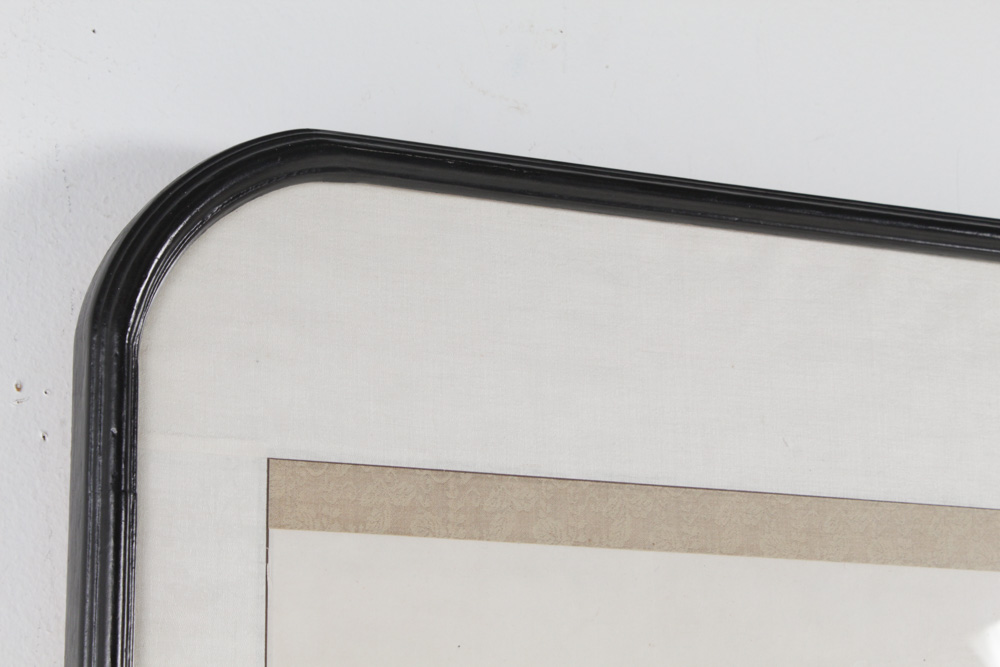 Antique Japanese Printed Calligraphy and Portrait